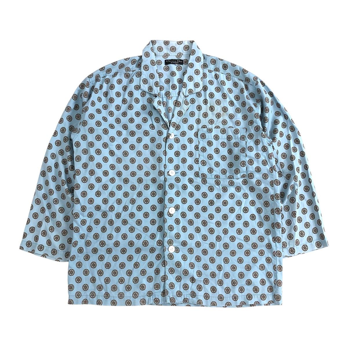 Christian Dior Monsieur × Dior 90s Christian Dior Monsieur Motif Blouse Button Up Size M / US 6-8 / IT 42-44 - 1 Thumbnail