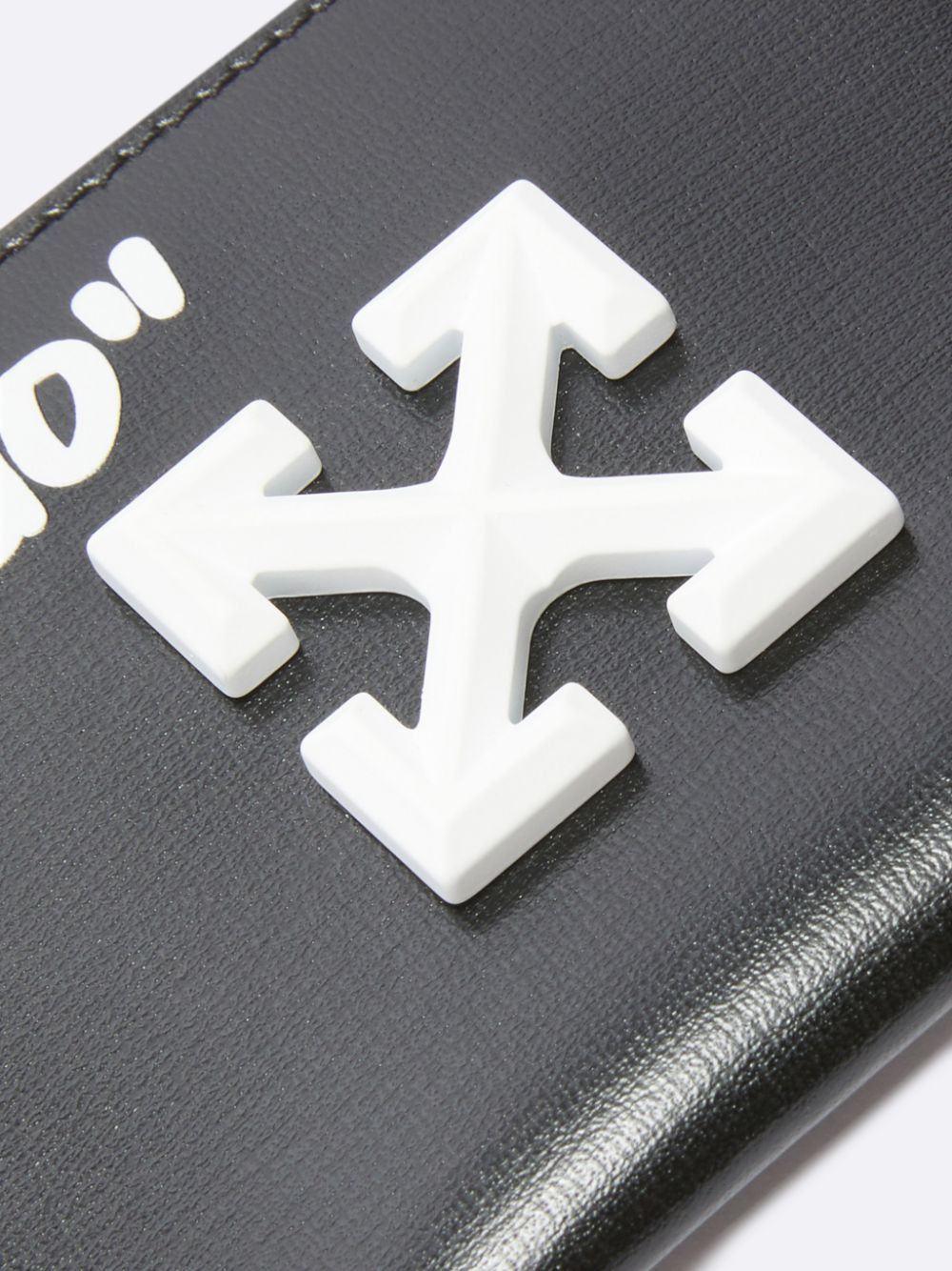 Off-White o1mle0824 Size: OS / Jitney Quote Simple Card Case in Black Size ONE SIZE - 2 Thumbnail
