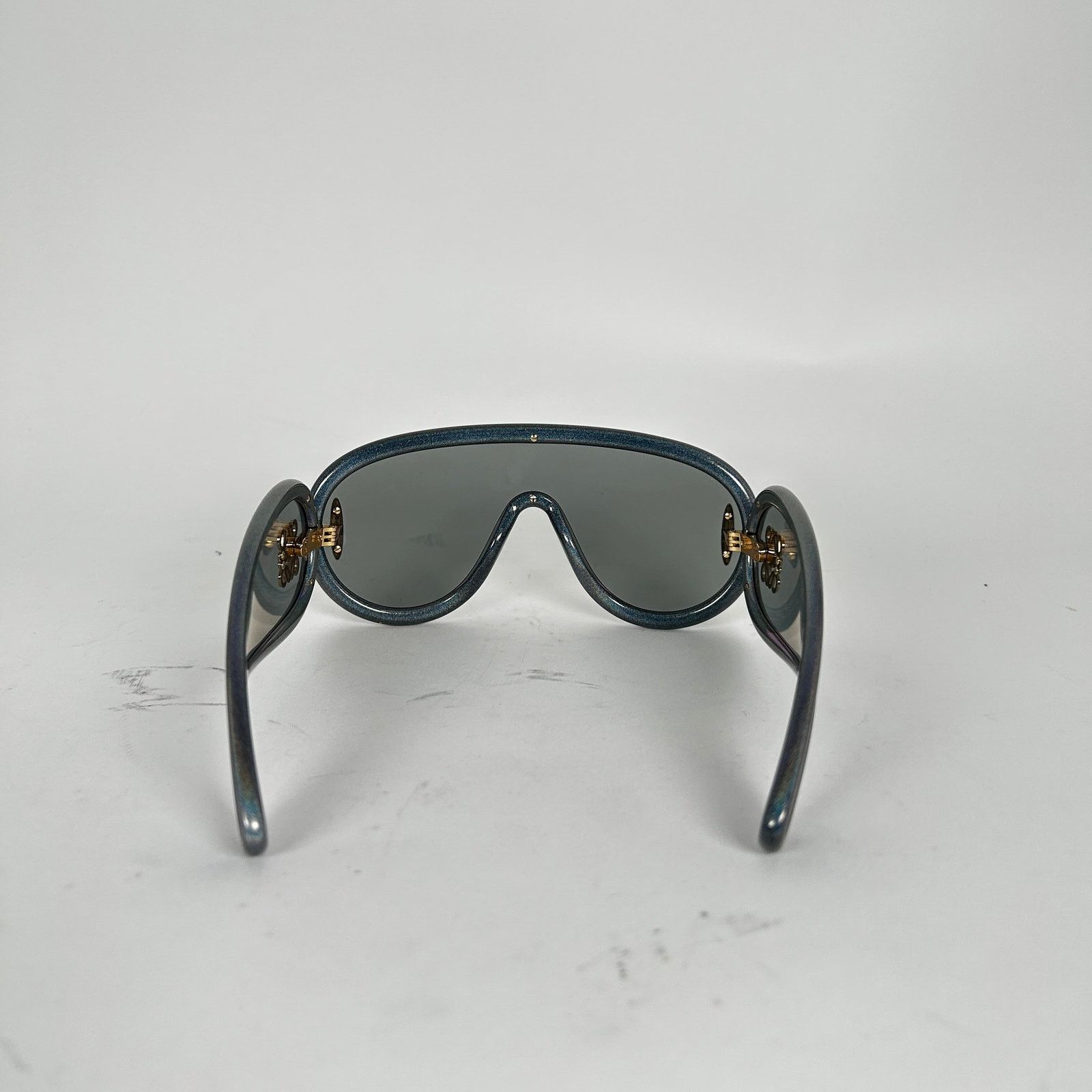 Loewe Loewe Wave Anagram Mask Dark Glitter Sunglasses Size ONE SIZE - 2 Thumbnail