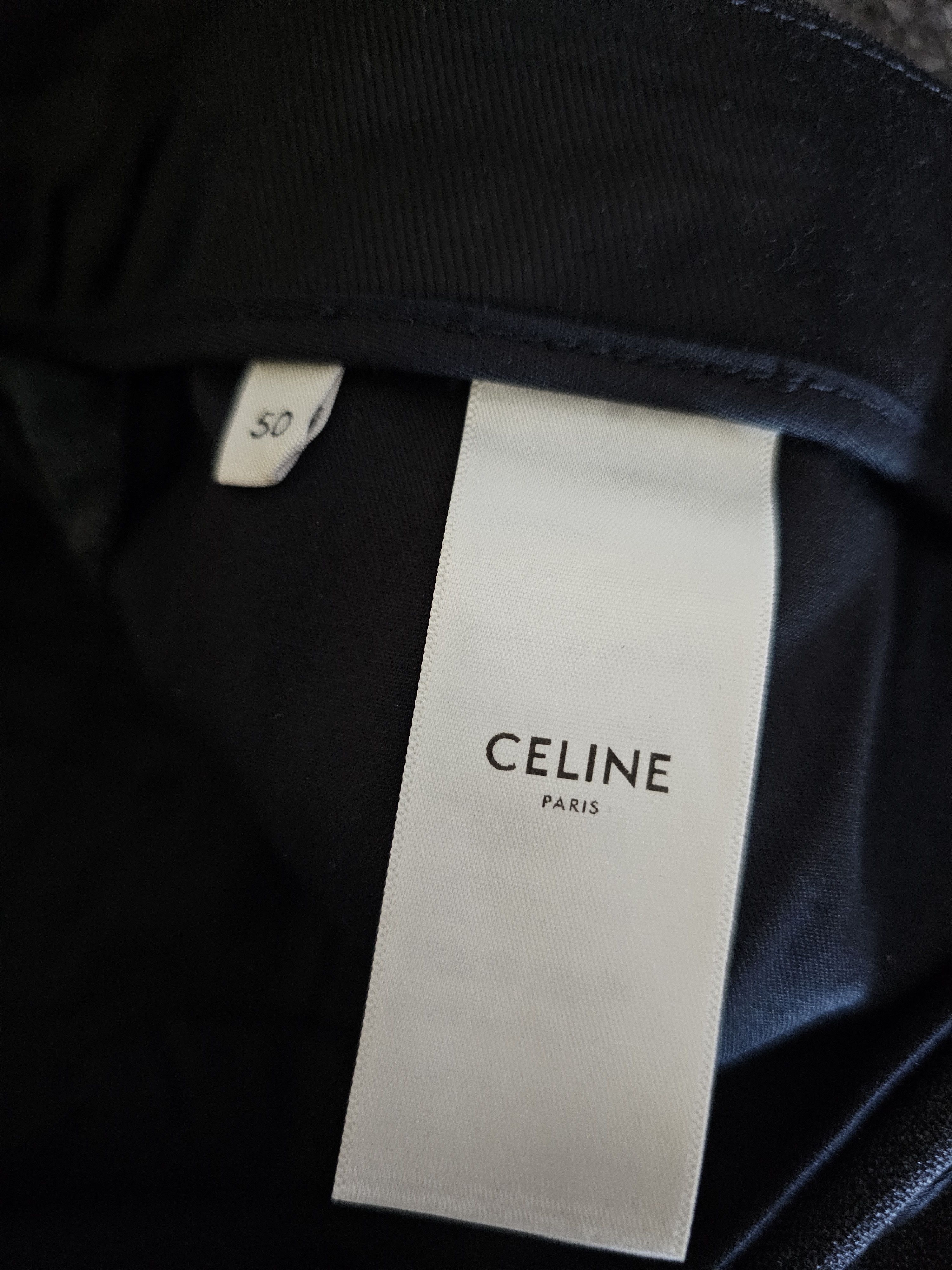 Celine Celin Men's Dark Gray High Gram Wool Suit Pants Size 50 Size US 36 / EU 52 - 6 Thumbnail
