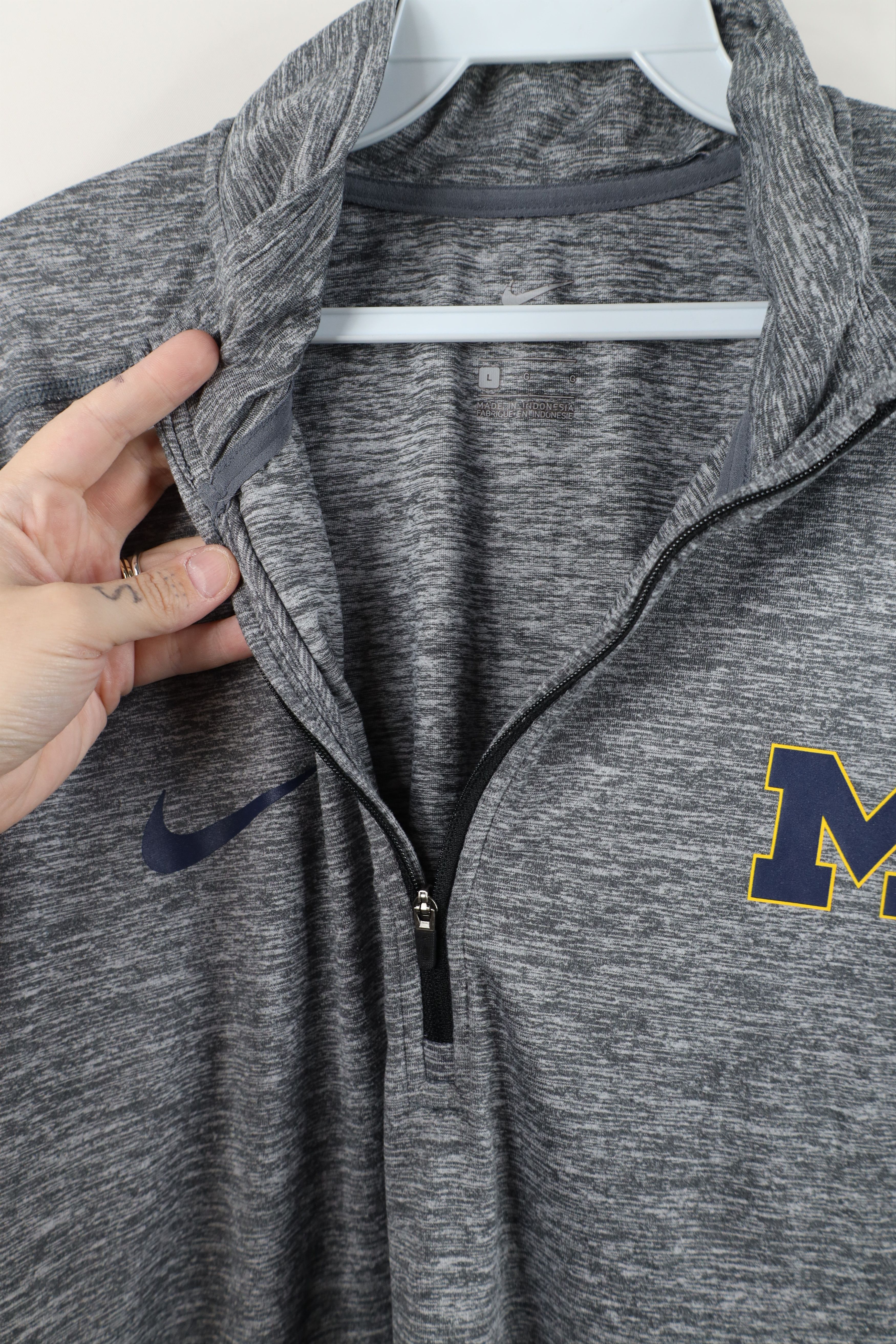 Nike Nike University of Michigan Half Zip Pullover Top Jacket Size US L / EU 52-54 / 3 - 9 Thumbnail