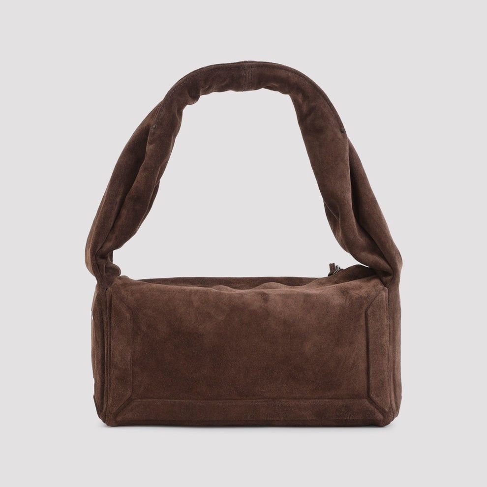 Maison Margiela MAISON MARGIELA East West Small Box Dark Brown Suede Top Han Size ONE SIZE - 2 Thumbnail