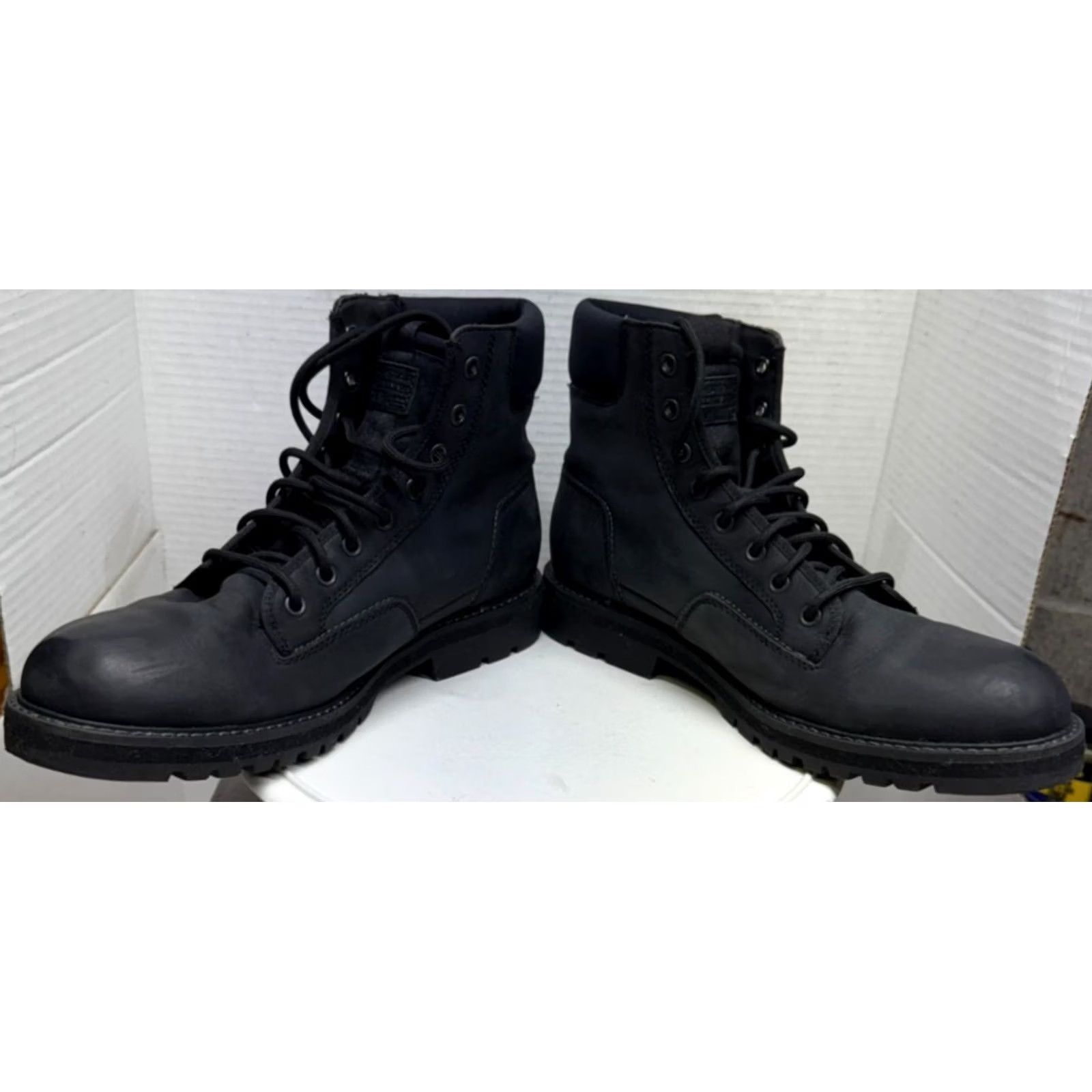 Vintage G-Star Raw Premium Powell Combat Boots Black Lace Up 10 43 Originals Men's Goth Size US 10 / EU 43 - 6 Thumbnail