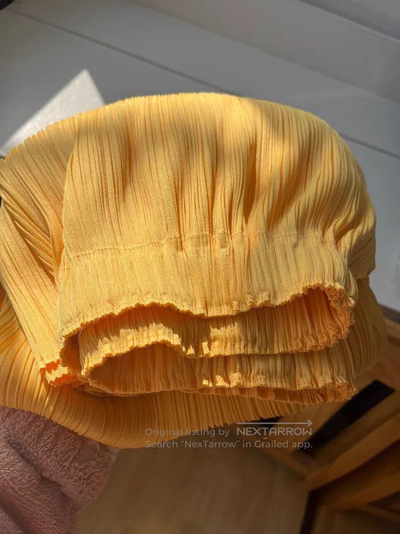 Issey Miyake Issey Miyake size:3 Yellow Midi Skirt Size 31" - 6 Thumbnail