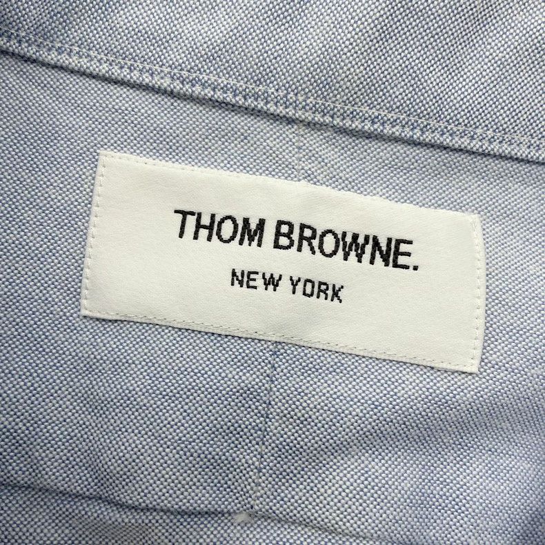 Thom Browne Thom Browne Blue long-sleeved shirt Size US XS / EU 42 / 0 - 5 Thumbnail