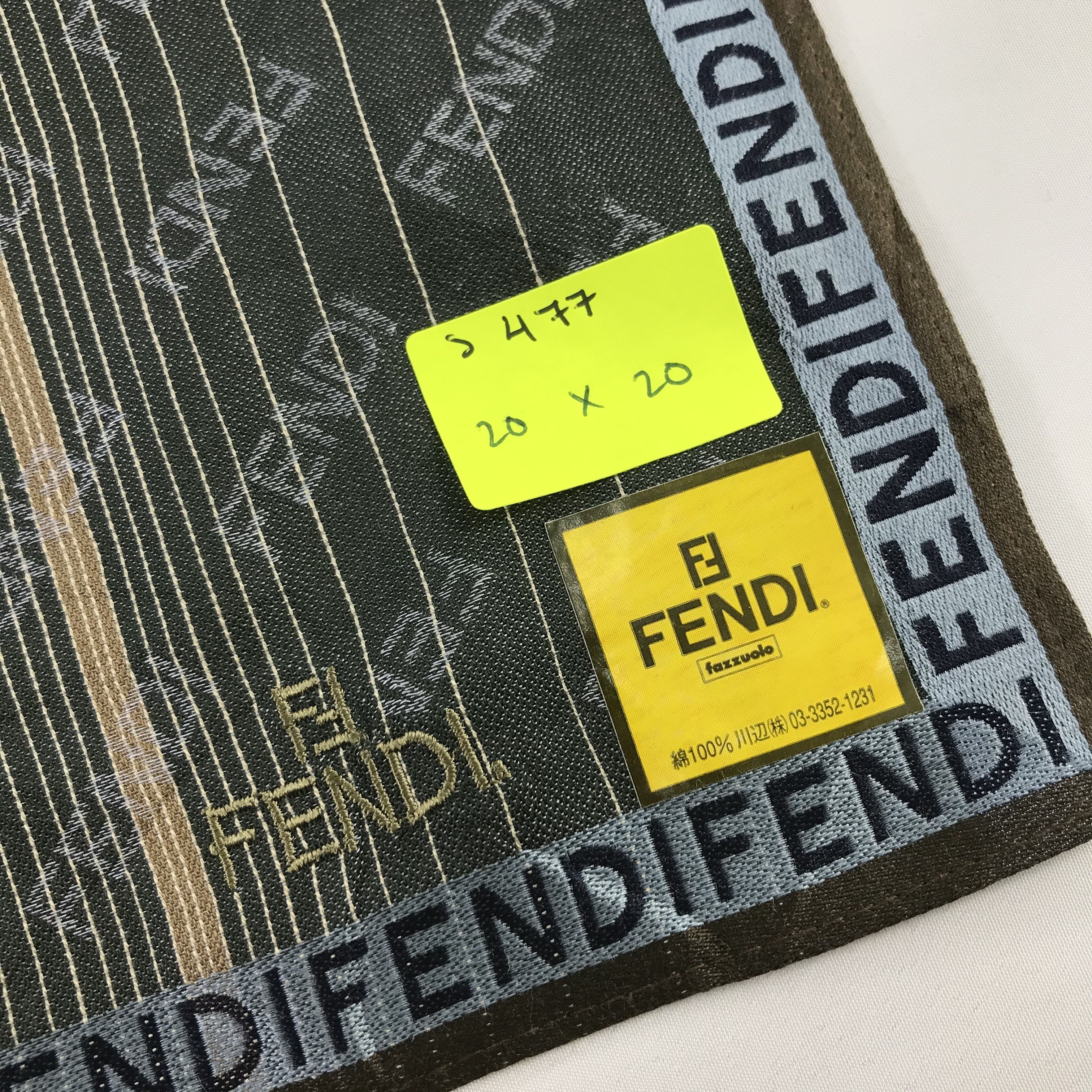Vintage Vintage Fendi Bandana / Handkerchief / Neckerchief - S477 Size ONE SIZE - 5 Thumbnail