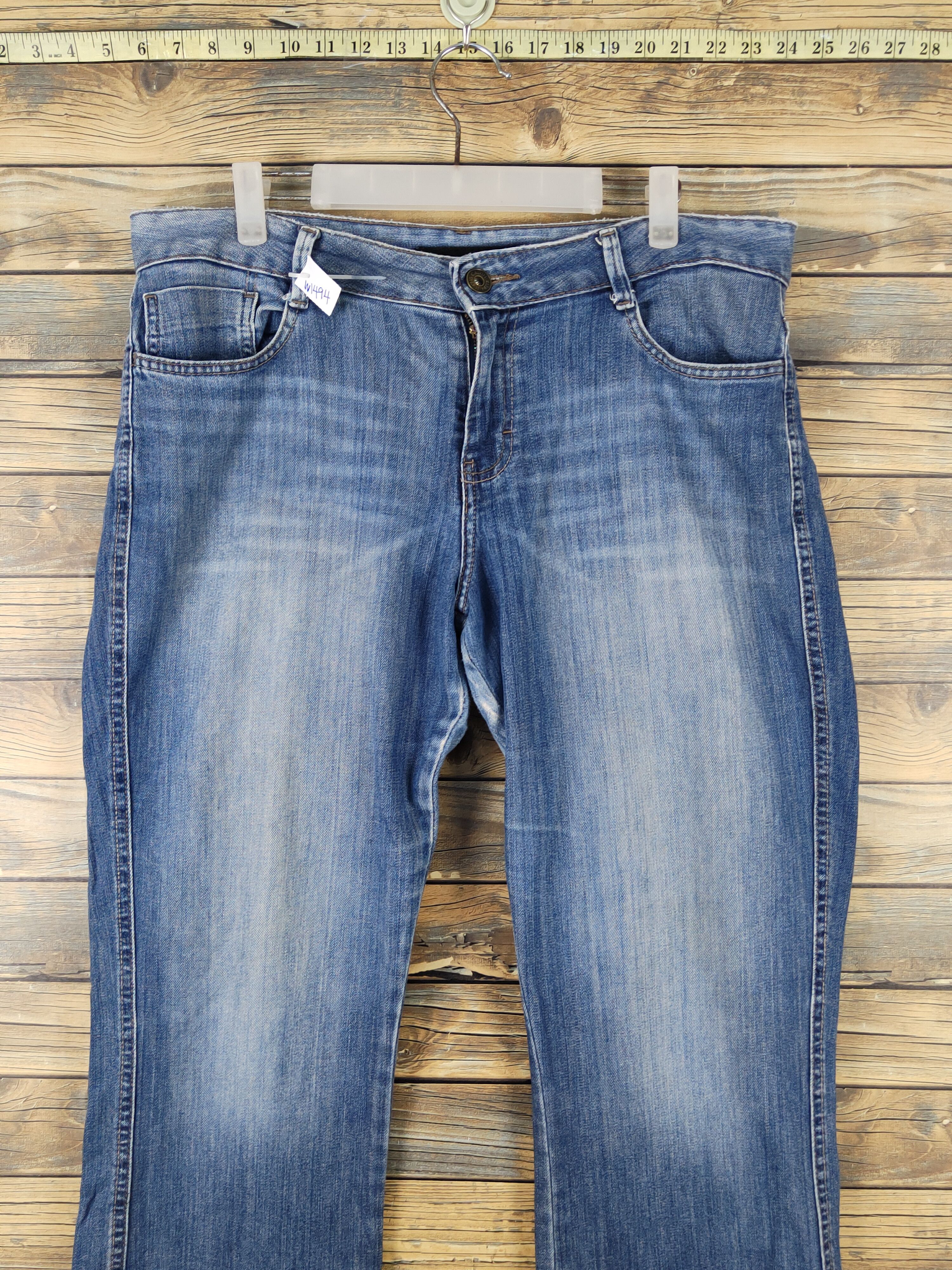 Calvin Klein Calvin Klein Blue Distressed Ripped Jeans #W1494 Size 36" / US 14 / IT 50 - 2 Thumbnail