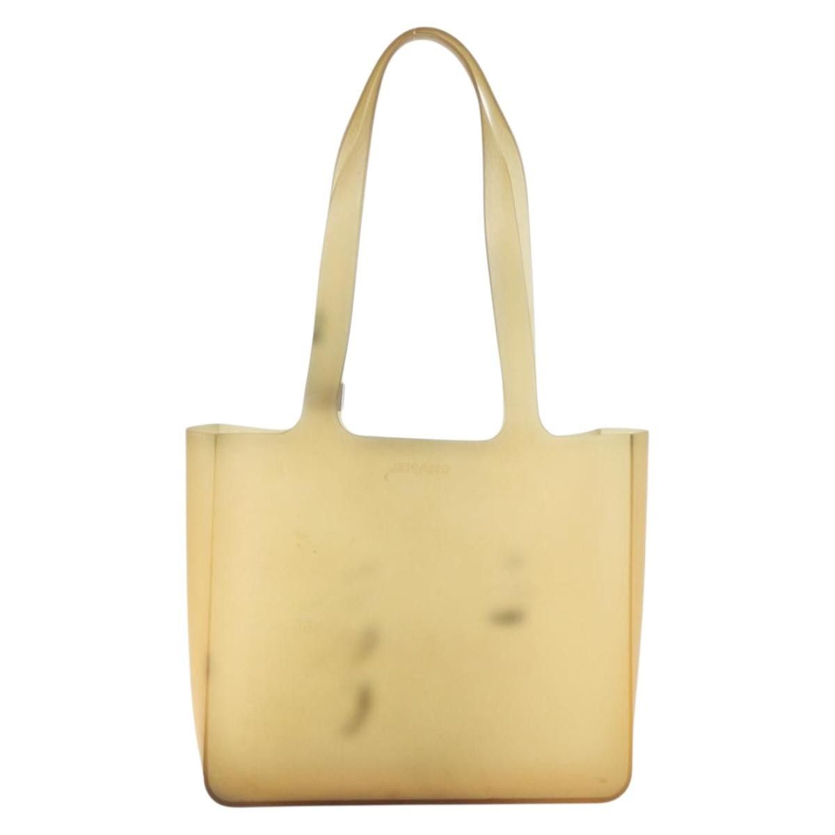 Chanel Chanel Tote Bag Rubber Beige CC Size ONE SIZE - 2 Thumbnail