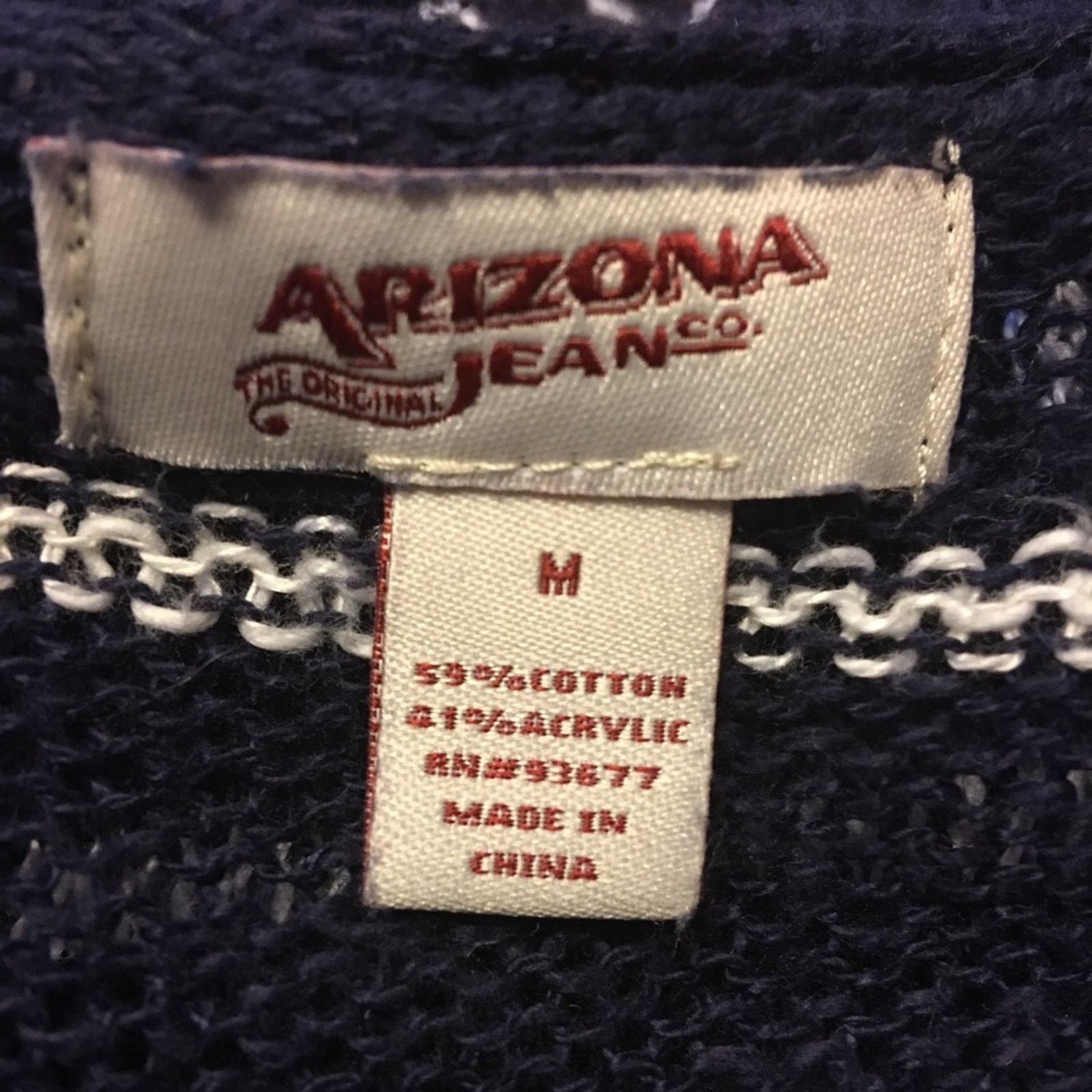 Arizona Jean Co. Arizona Jeans Navy white stripe bat wing wrap Size M / US 6-8 / IT 42-44 - 6 Thumbnail