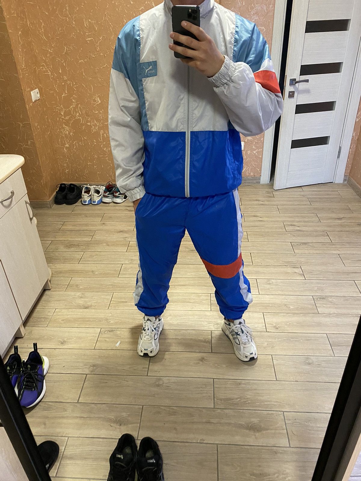Puma × Vintage 💙 Vintage 90s track suit Puma Jacket + Pants oversized Size US 36 / EU 52 - 13 Thumbnail