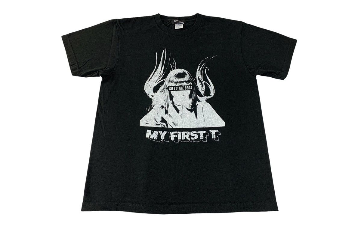 Japanese Brand Not Gang My First T Go To The Beds Big Logo Printed Tee Size US L / EU 52-54 / 3 - 1 Thumbnail