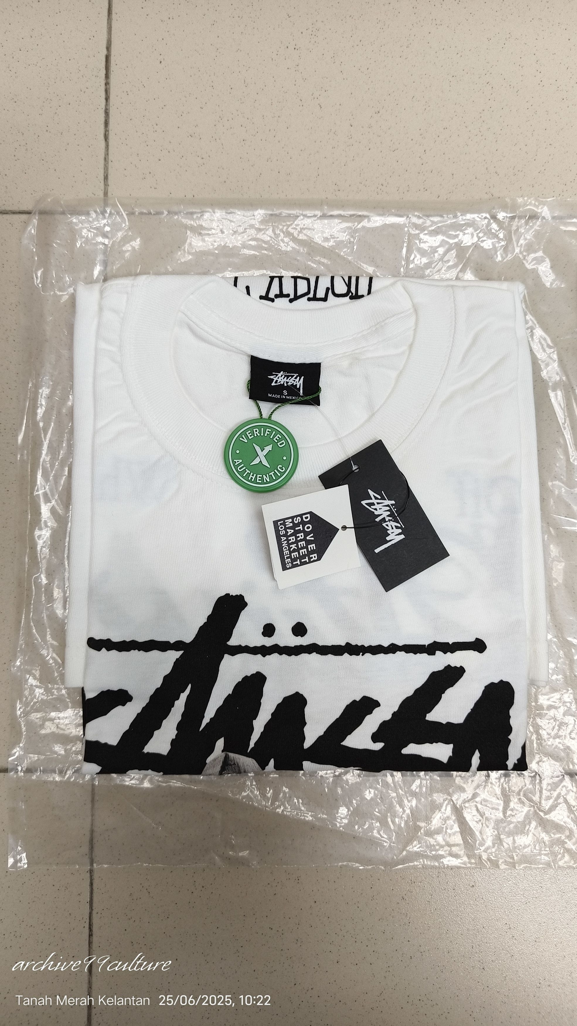 Off-White Fw20 Stussy Virgil Abloh 40th Anniversary World Tour Tee Size US S / EU 44-46 / 1 - 8 Thumbnail