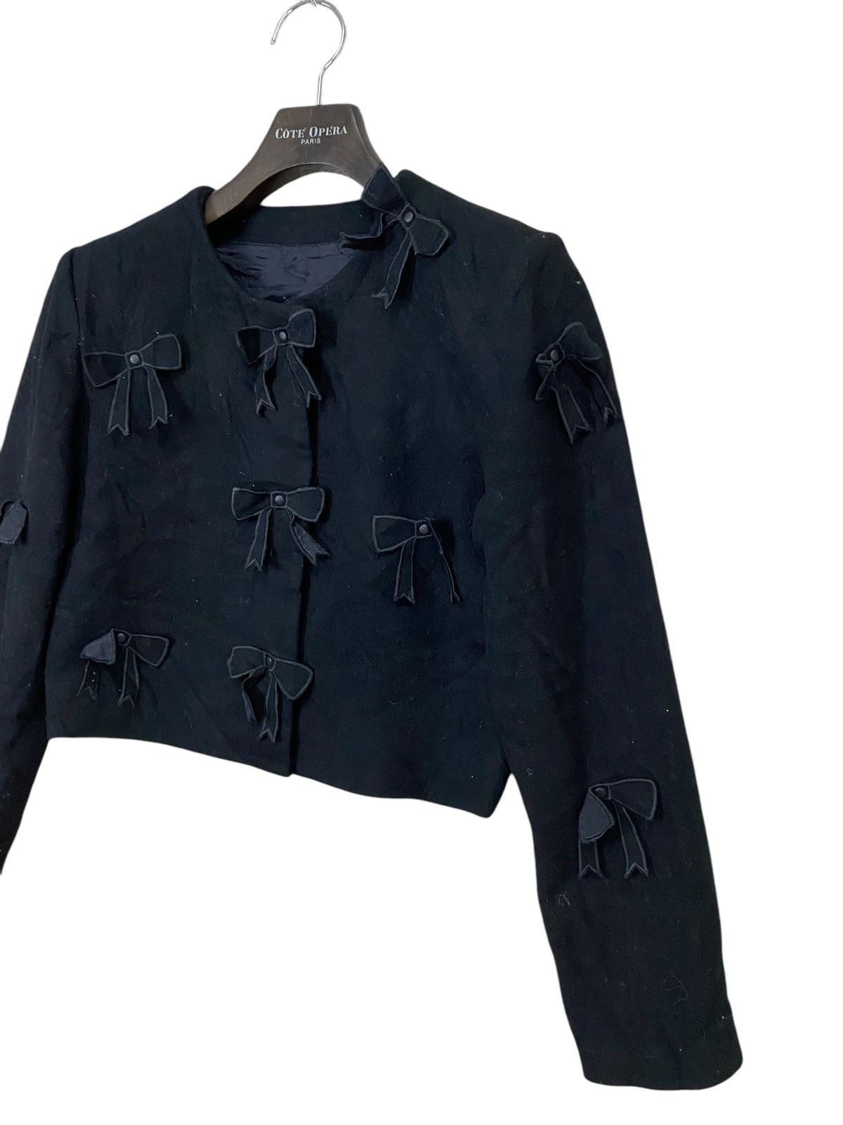 Designer × Issey Miyake Issey miyake wool crop jacket flower design very rare Size S / US 4 / IT 40 - 3 Thumbnail