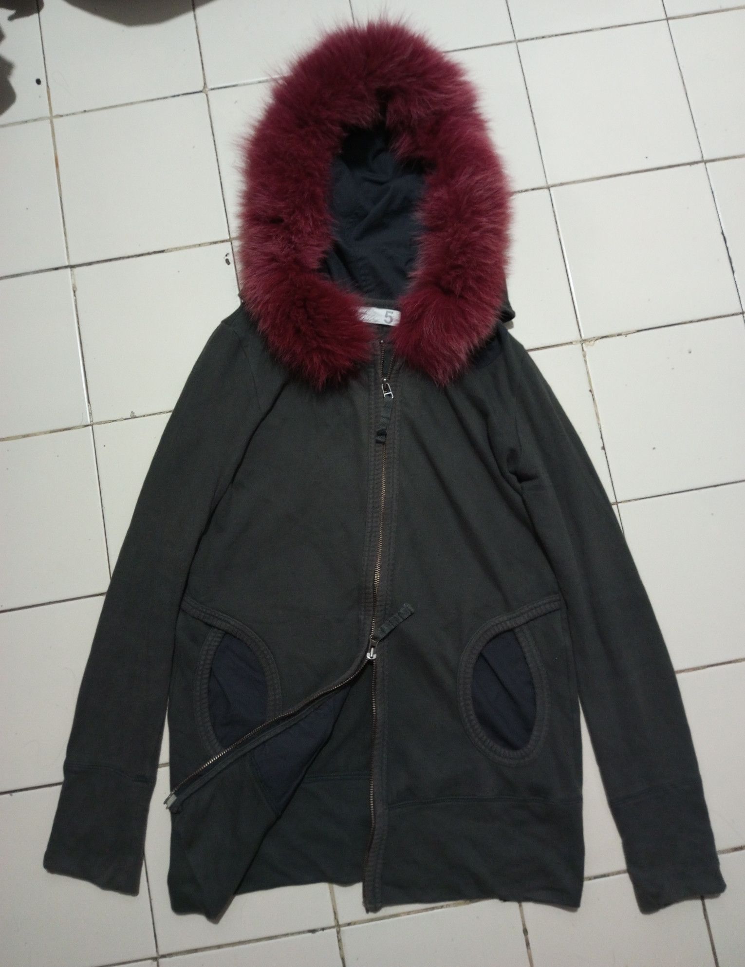 If Six Was Nine Japanese Red Fur Hoodie Parka lgb ifsixwasnine