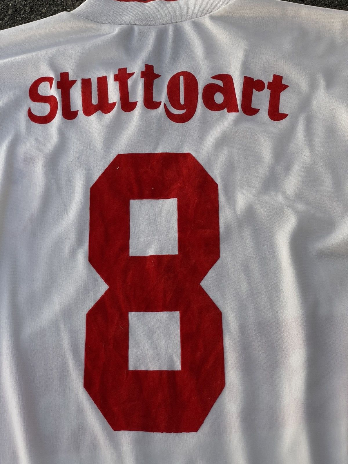 Adidas #8 Adidas VFB Stuttgart 1992/93 | Home Soccer Jersey Size US XL / EU 56 / 4 - 7 Thumbnail