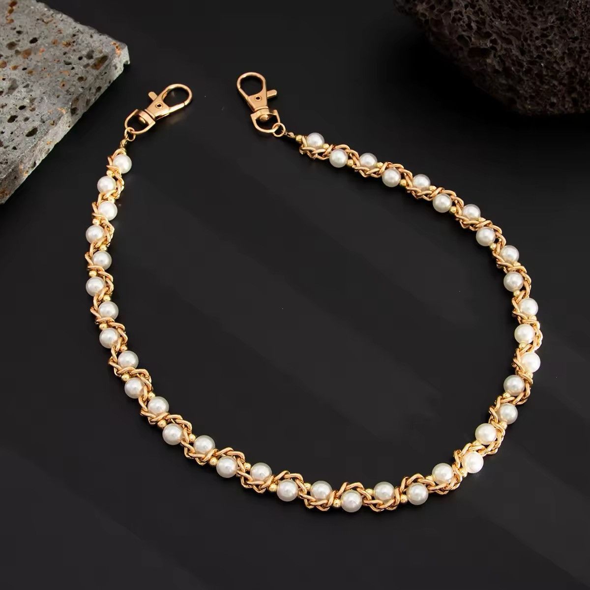 Jewelry Imitation Pearl Wallet chain Size ONE SIZE - 4 Thumbnail