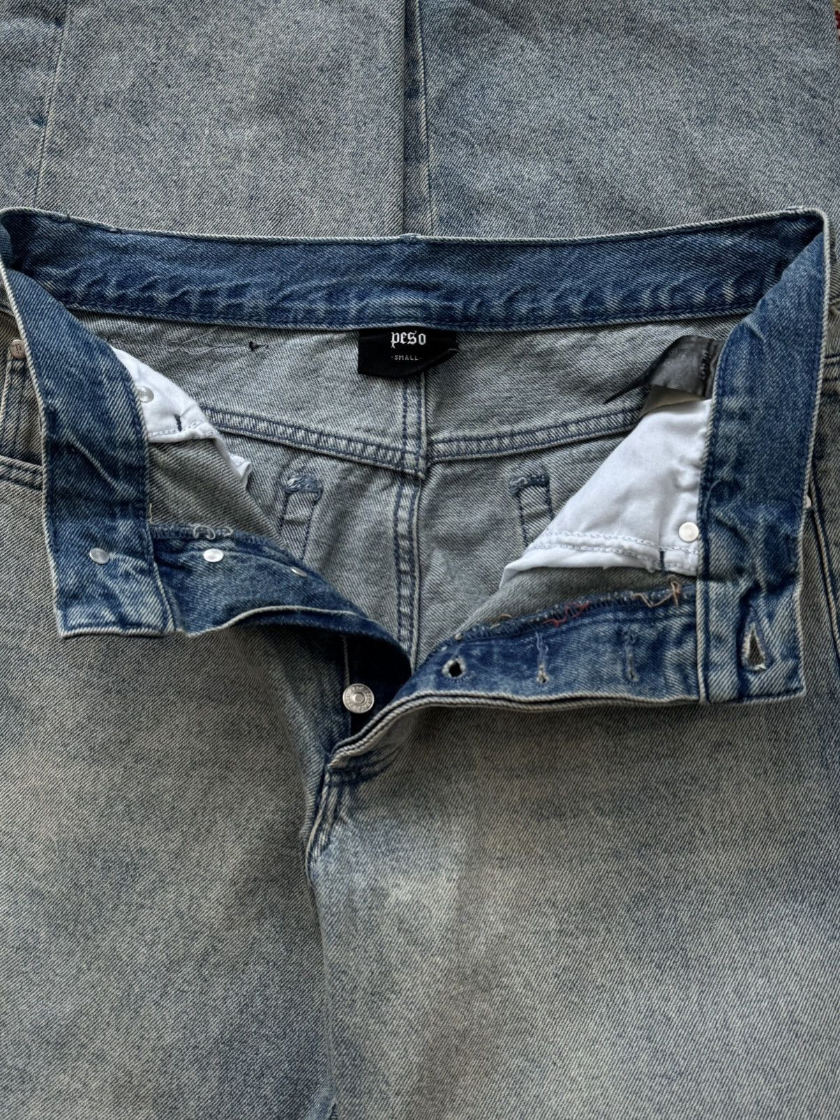 Peso Peso Acid Wash Jeans Pants Size US 30 / EU 46 - 3 Thumbnail