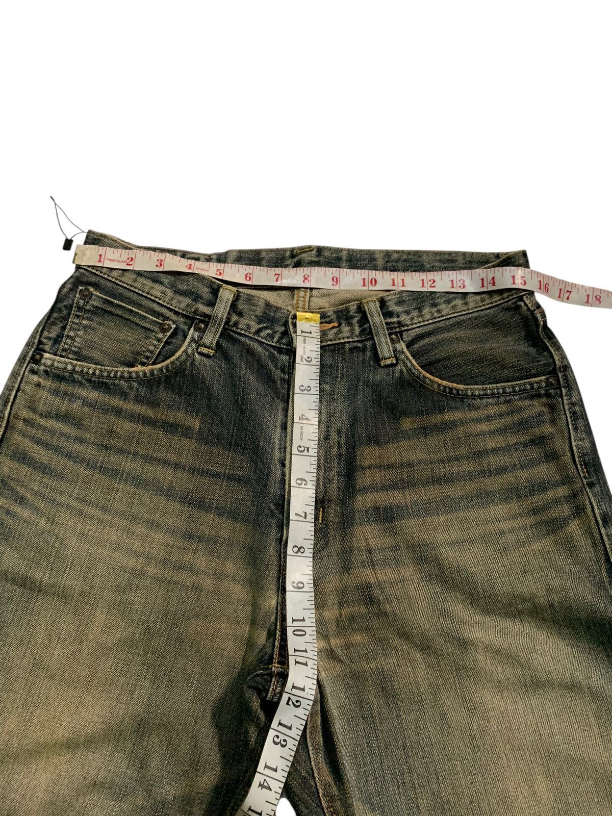 Edwin VINTAGE EDWIN 505z SELVEDGE RUSTY JAPANESE DISTRESSED DENIM Size US 31 - 19 Thumbnail