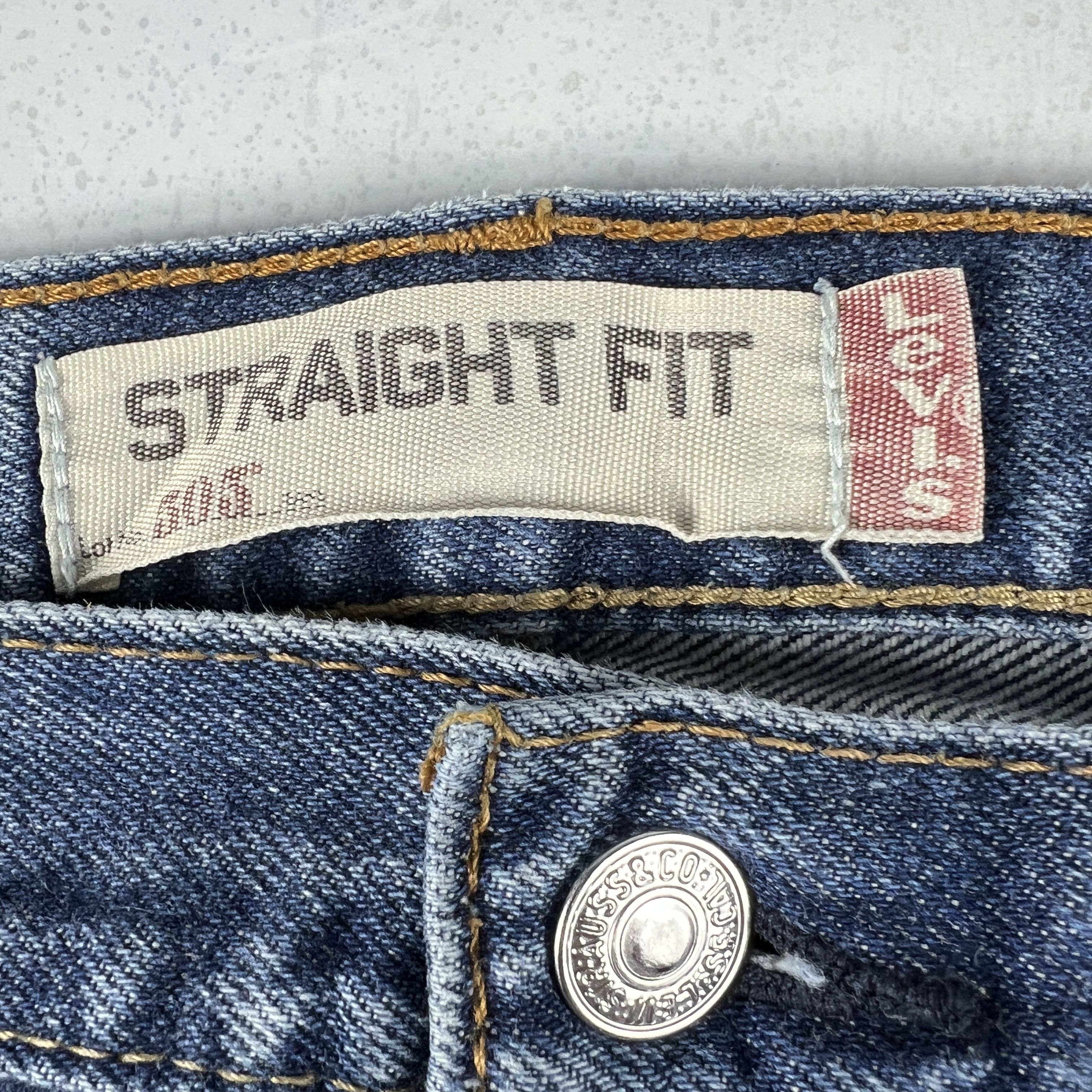 Levi's Levi's Jeans 505 Straight Blue Faded Cotton Denim Size US 37 - 10 Thumbnail