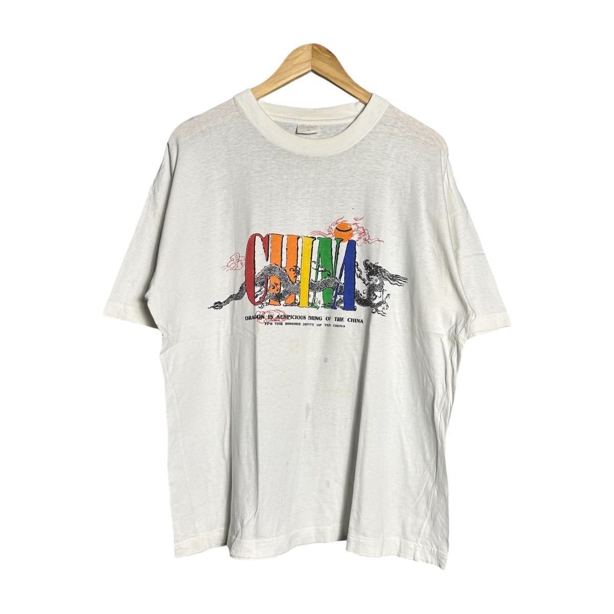 Vintage Vintage China Graphic Art Tshirt Size XL / US 12-14 / IT 48-50 - 1 Thumbnail