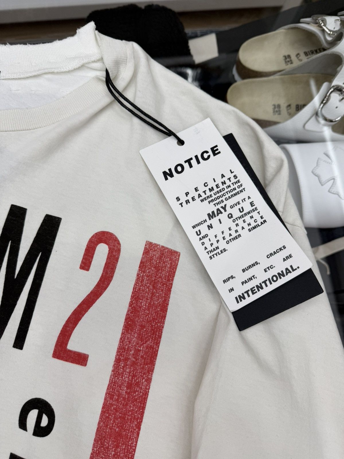 Enfants Riches Deprimes ENFANTS RICHES DÉPRIMÉS MODULAR L/S T-SHIRT VINTAGE WHITE Size US XL / EU 56 / 4 - 5 Thumbnail