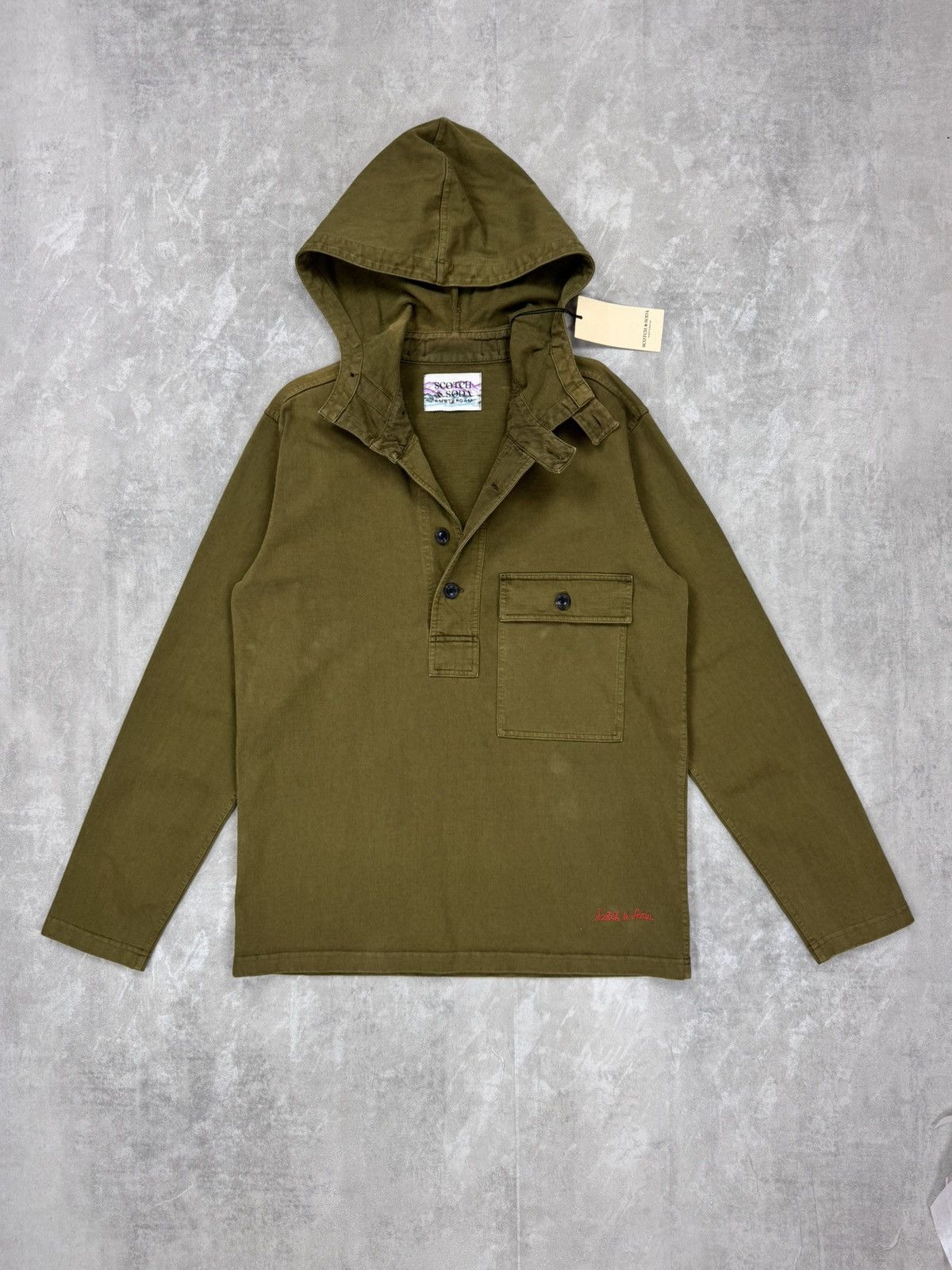 Scotch & Soda Scotch Soda A31 Inbetween Jacket military hooded Army Anorak Size US L / EU 52-54 / 3 - 2 Thumbnail