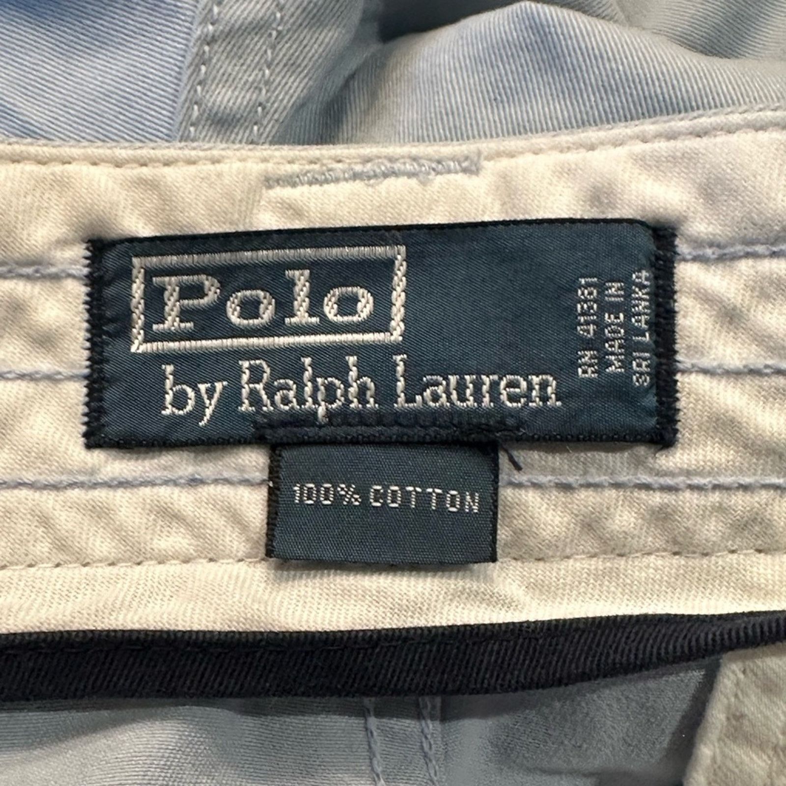 Polo Ralph Lauren Polo Ralph Lauren Pastel Blue Cargo Shorts Sz 34 100% Cotton Size US 34 / EU 50 - 4 Thumbnail