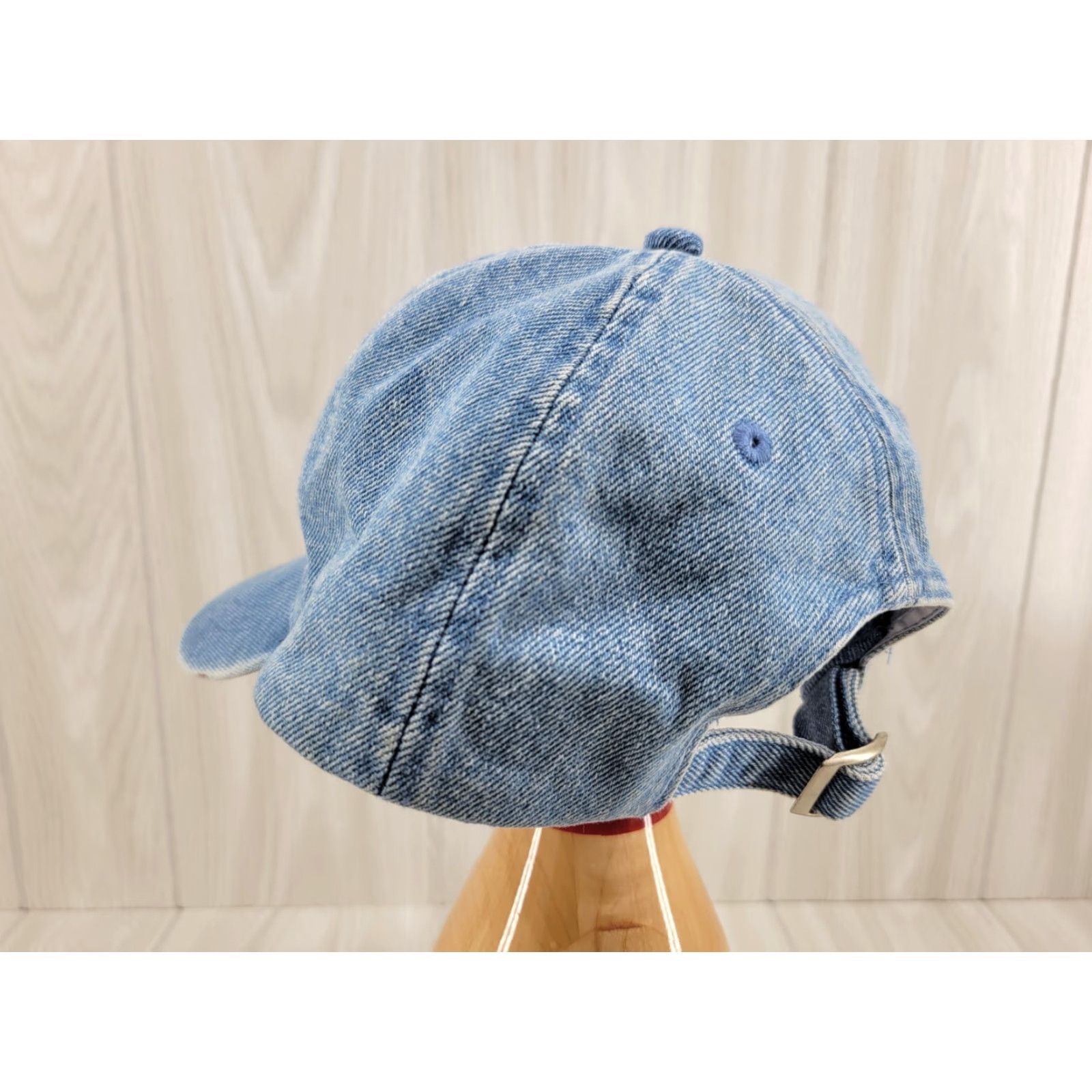 Denime VINTAGE Artwears Unlimited RFD TV Distressed Denim Jean Adjustable Ball Cap Farmers Hat Trucker Men Adjustable Blue Denim TV 90s Mens Size US 35 - 7 Thumbnail
