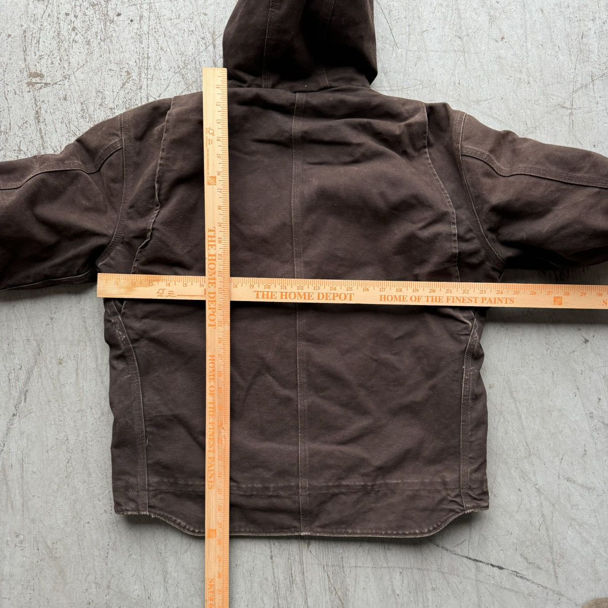 Carhartt × Vintage Carhartt Jacket J141 DKB Hooded Fleece Lined Brown Sz L Size US L / EU 52-54 / 3 - 5 Thumbnail