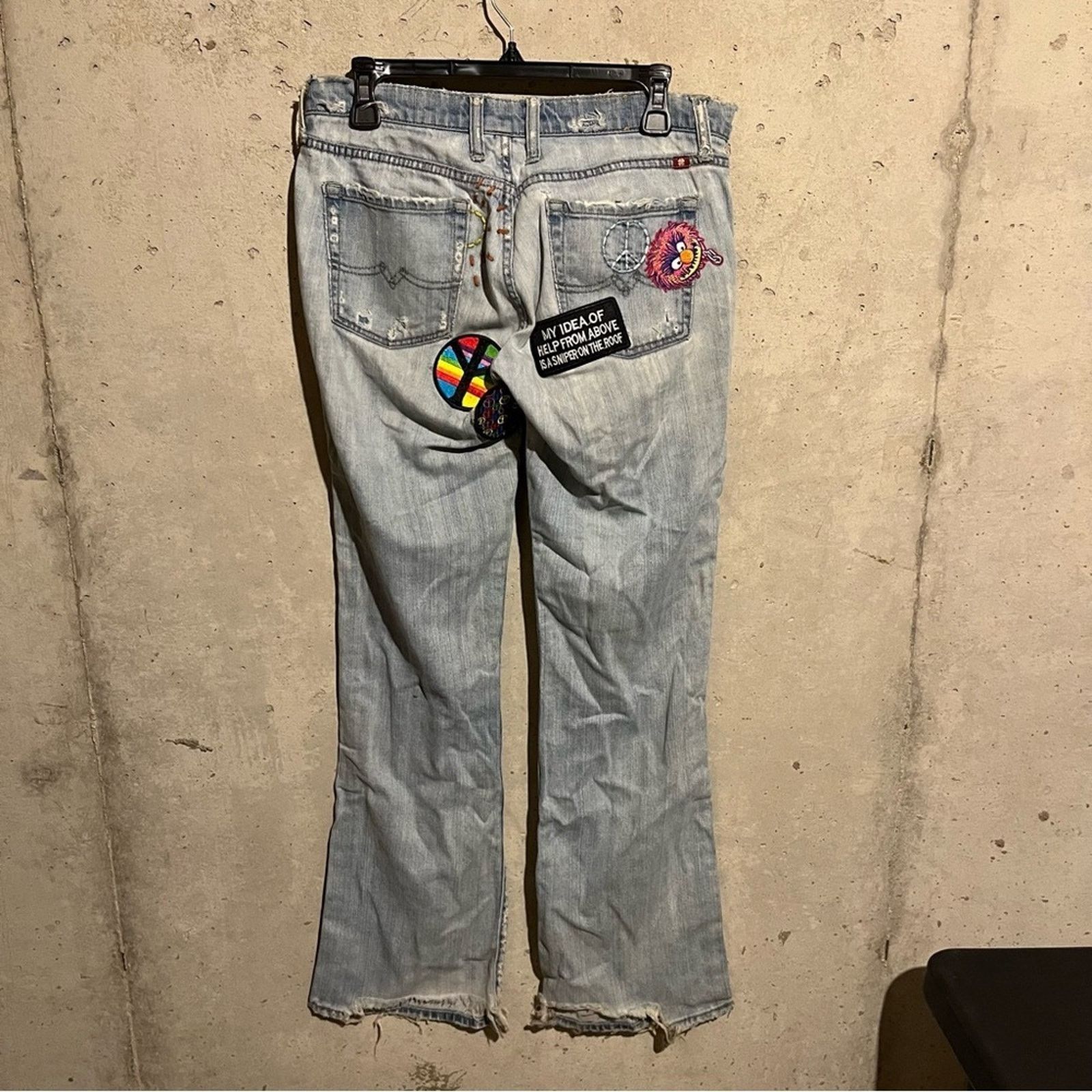 Lucky Brand Lucky Brand Sweet n Low Jeans Sz 6 Light Wash Custom Patches Size 28" / US 6 / IT 42 - 5 Thumbnail