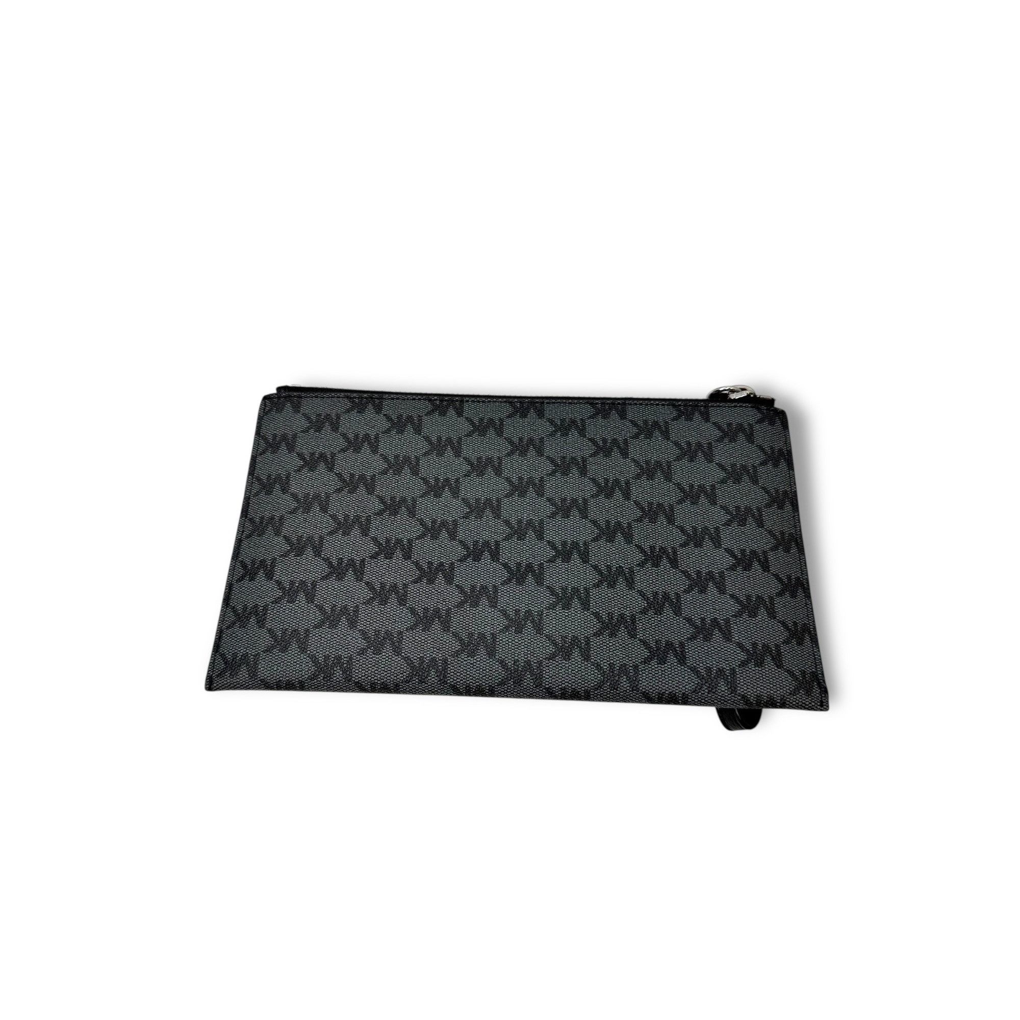 Michael Kors Michael Kors Jet Set Pouch Wristlet Coated Canvas Gray Black Size ONE SIZE - 2 Thumbnail