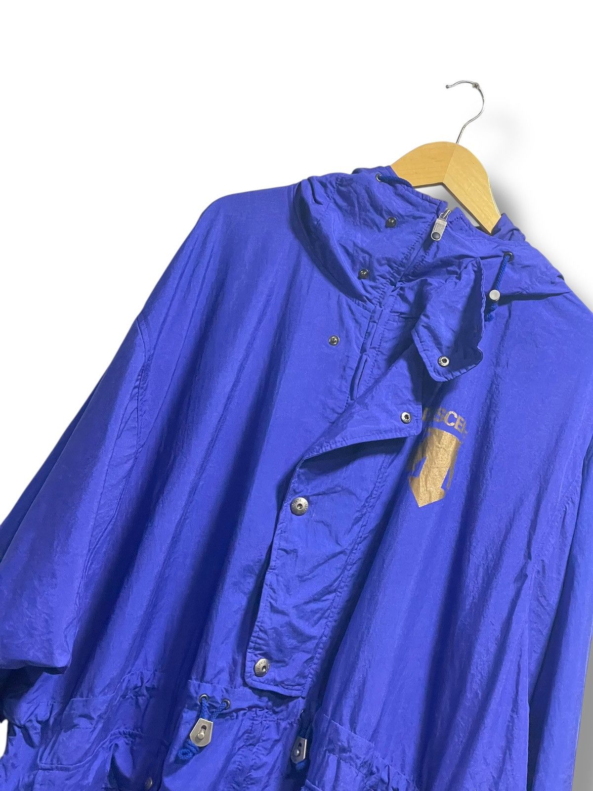 Descente × Japanese Brand × Vintage Vintage DESCENTE Back-print Hooded Long Coat (93) Size US XXL / EU 58 / 5 - 2 Thumbnail