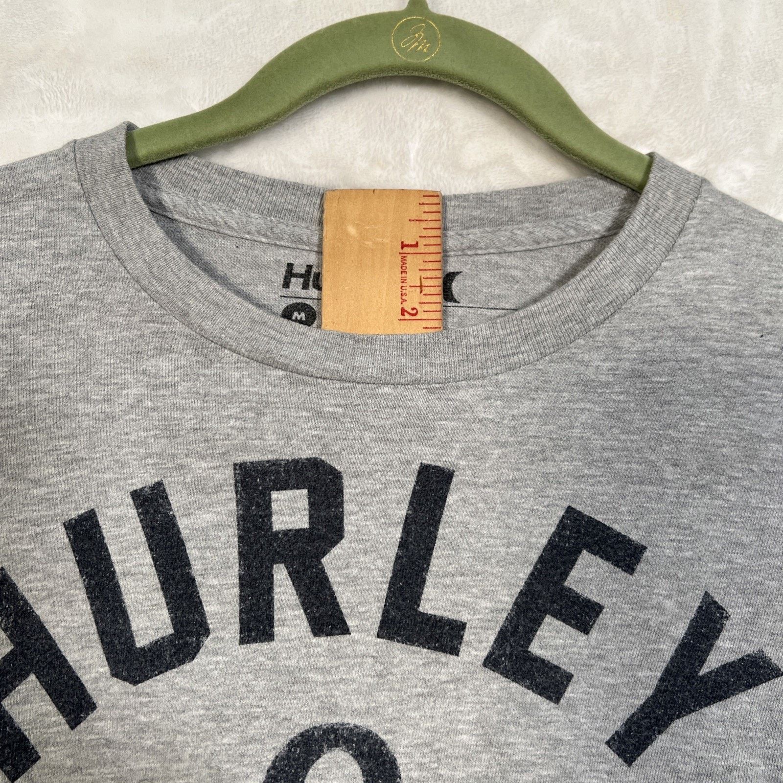 Hurley Hurley Cotton T-Shirt Men's M Gray Sailing Graphic Print Size US M / EU 48-50 / 2 - 4 Thumbnail