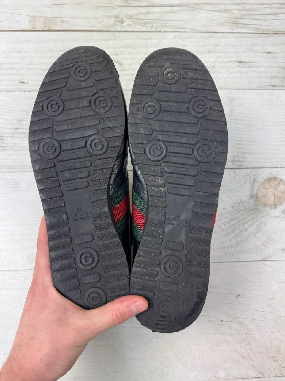 Gucci Gucci Micro Guccissima GG Low Top Leather Sneakers Size US 10.5 / EU 43-44 - 10 Thumbnail