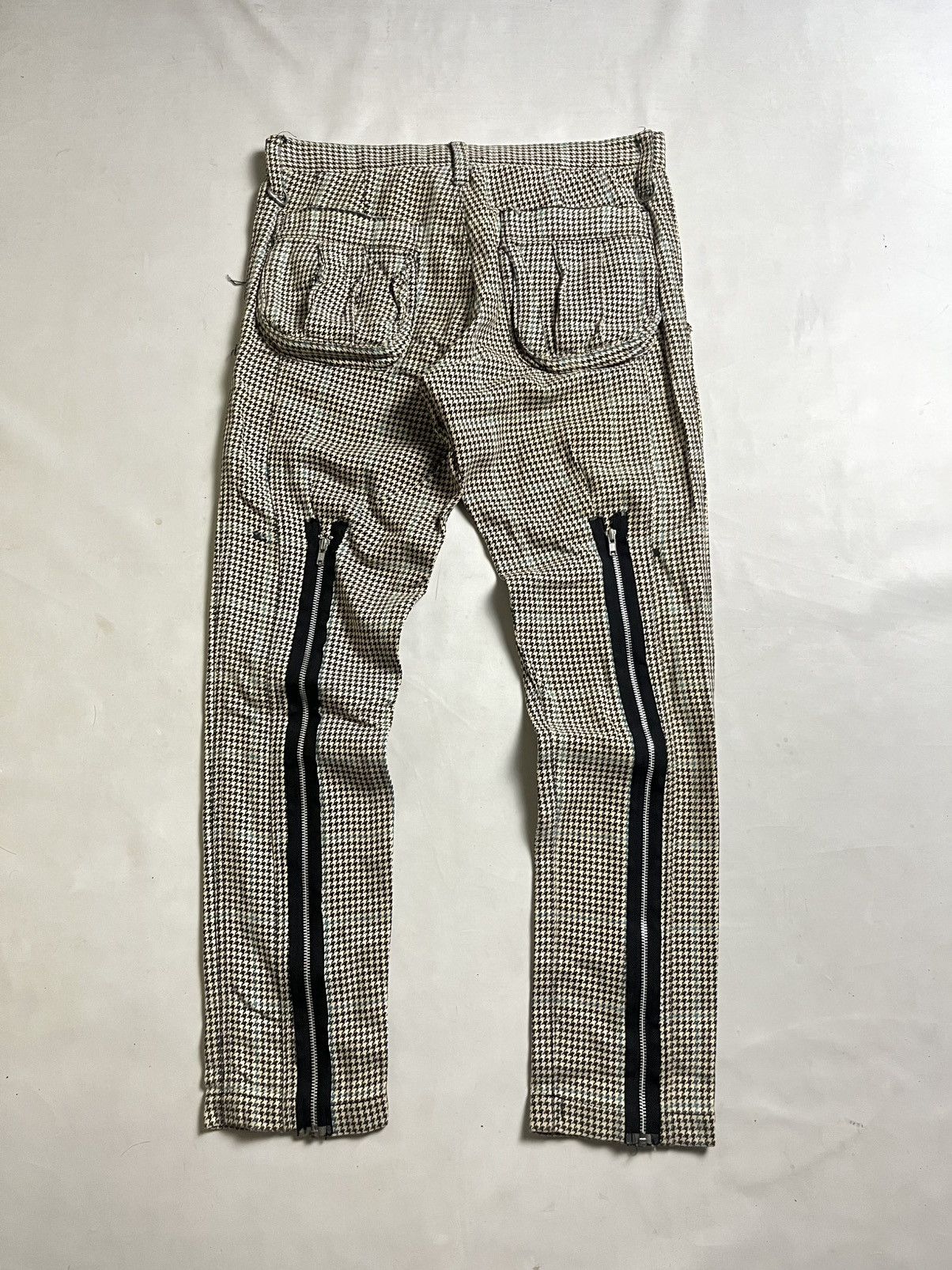 Beauty Beast 90s - Milkboy houndtooh Zipper Pant / lgb / i6 w 9 style Size US 32 / EU 48 - 6 Thumbnail