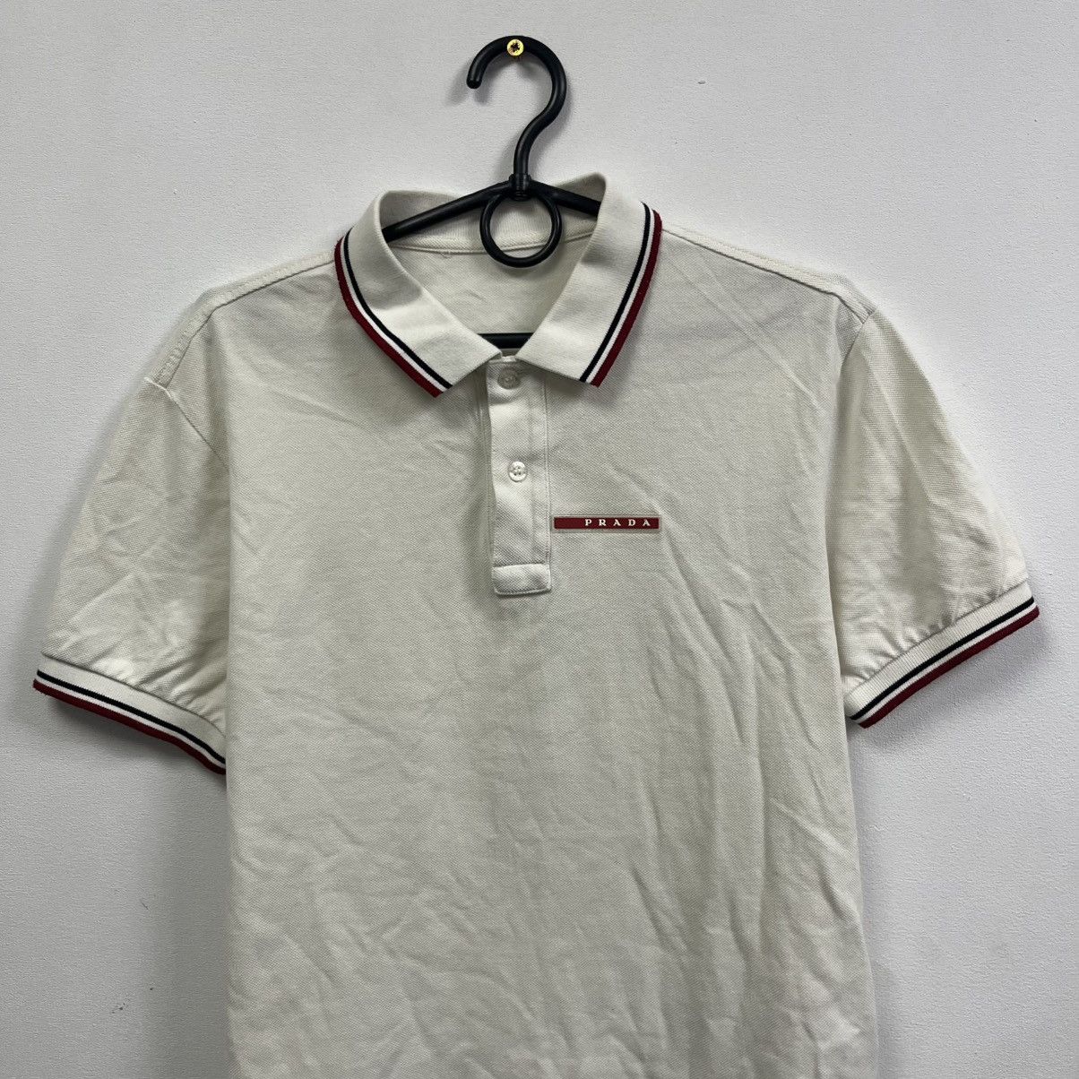 Prada Prada Polo T-Shirt Vintage Small red tab logo Size US M / EU 48-50 / 2 - 3 Thumbnail