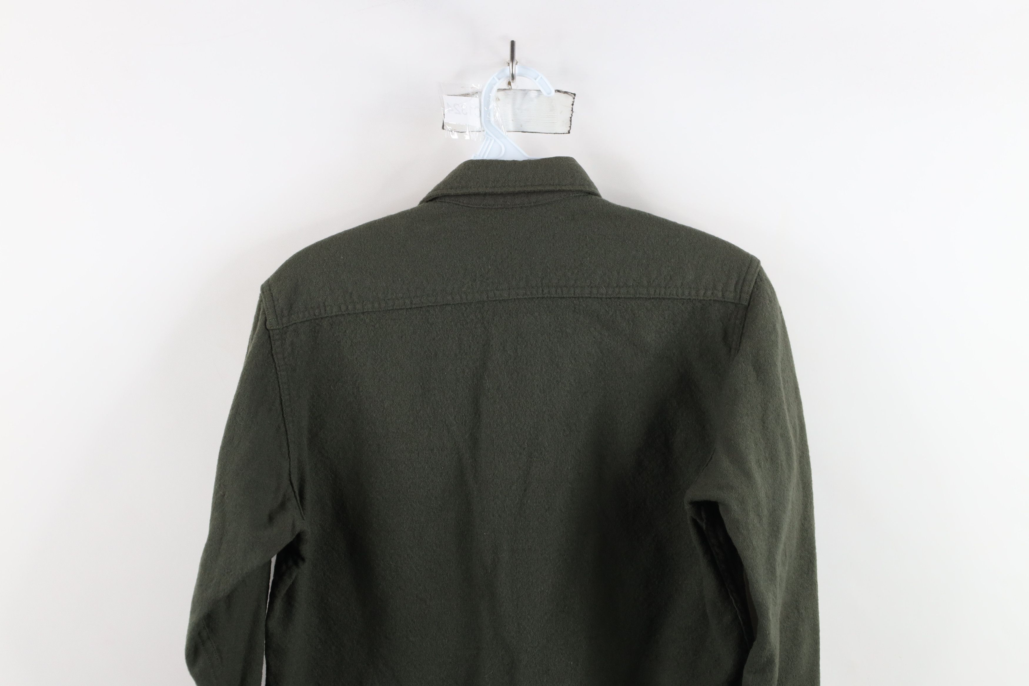 Vintage Vintage 50s 60s Military Wool Field Button Shirt Green USA Size US S / EU 44-46 / 1 - 12 Thumbnail
