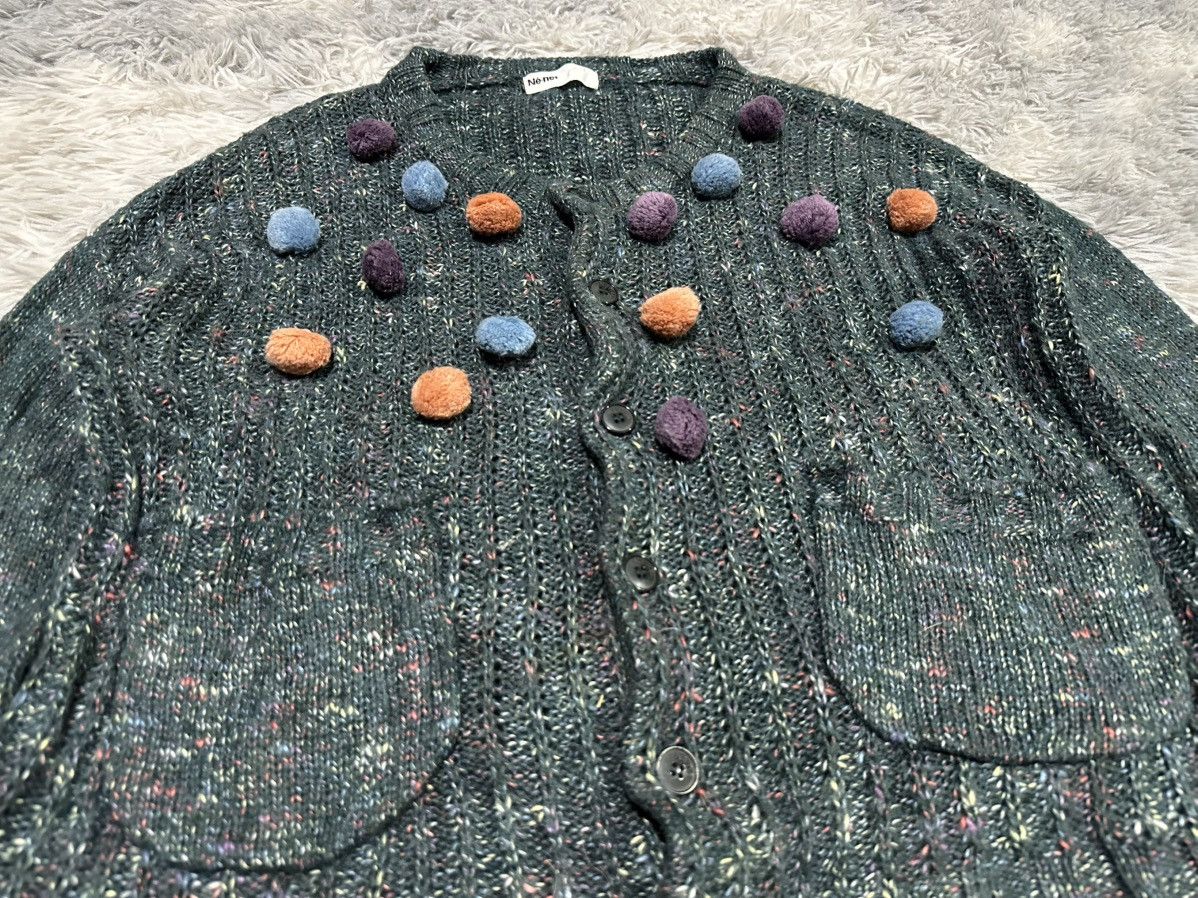 Ne-Net 🔥Y2K Vintage Ne-net Issey Miyake Pom Pom Knit Cardigan Size US L / EU 52-54 / 3 - 3 Thumbnail