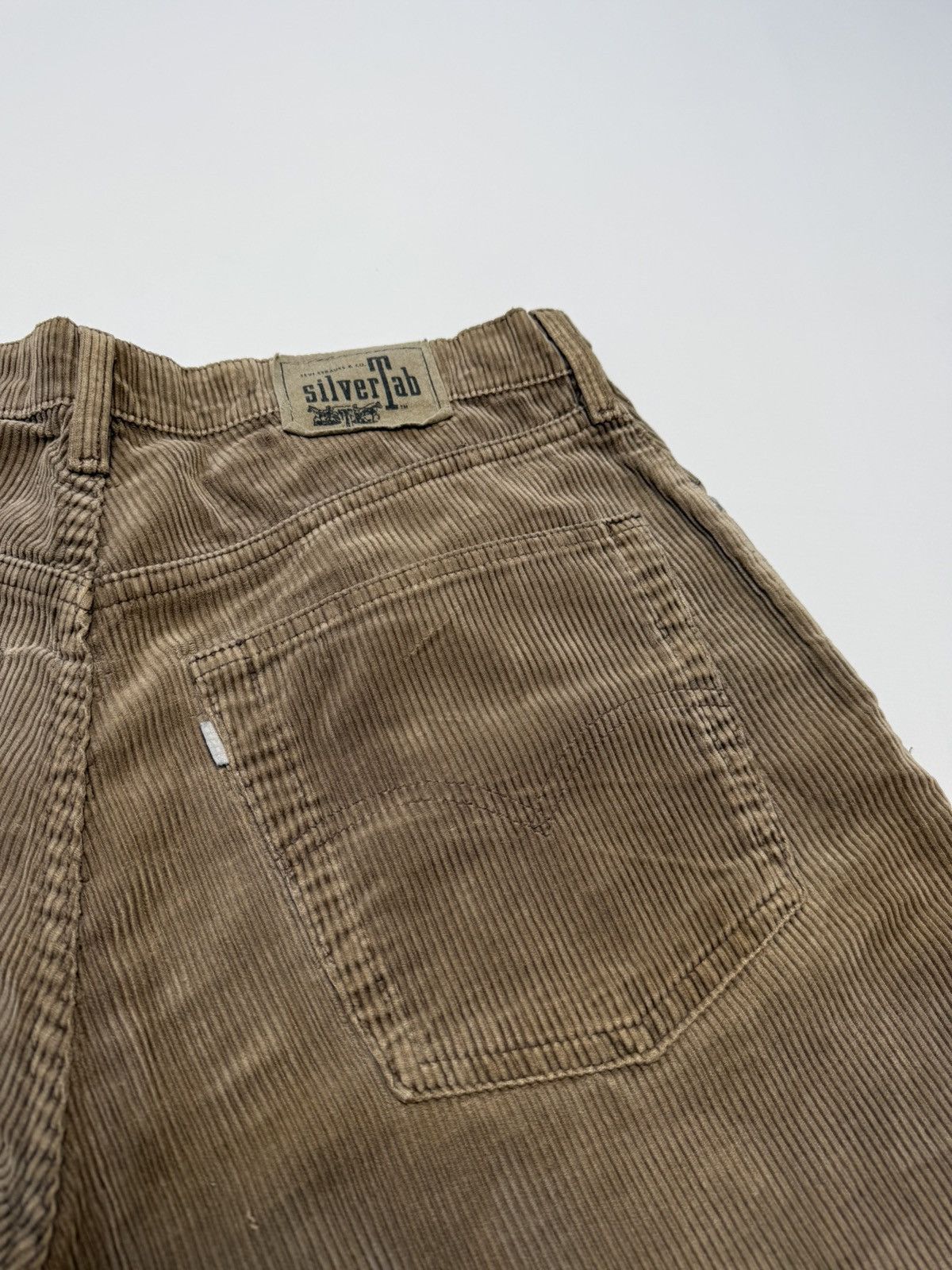 Levi's Vintage 90s Silvertab Baggy Brown Corduroy Size US 34 / EU 50 - 4 Thumbnail