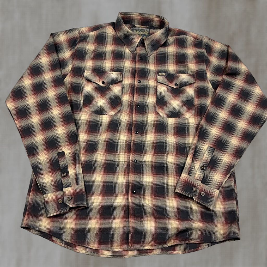 Vintage Dixxon Flannel Button-Up Men 2XT Brown Plaid Casual Shirt 2X Tall Mens Vintage: No Size US XXL / EU 58 / 5 - 1 Thumbnail