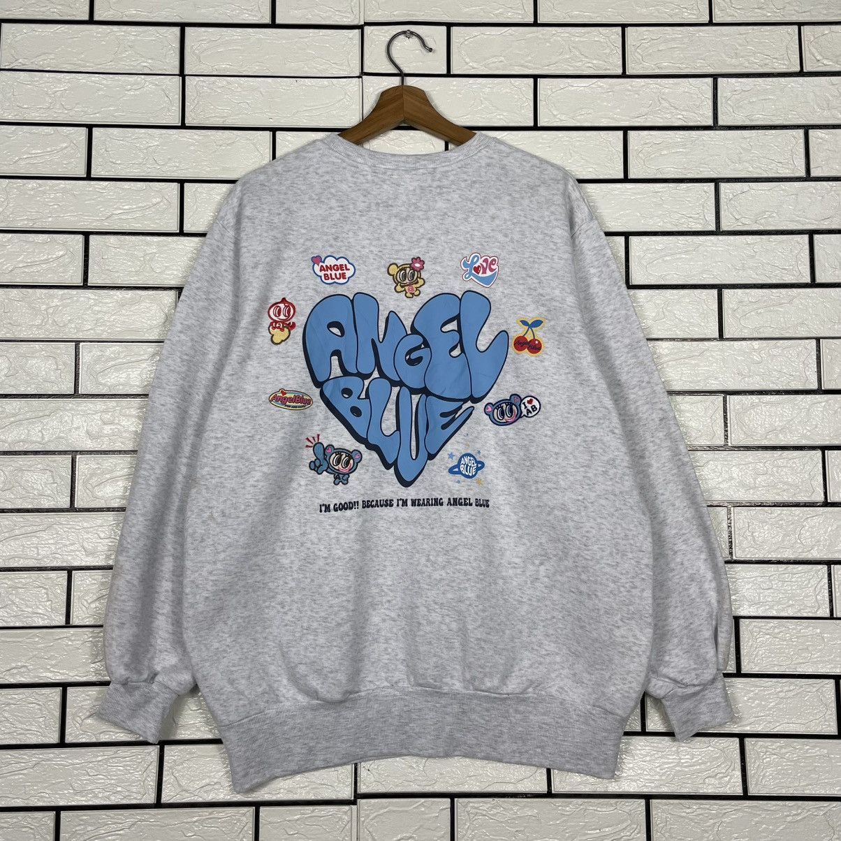 Japanese Brand Japanese Brand Angel Blue Crewneck Sweatshirt Size US M / EU 48-50 / 2 - 7 Thumbnail
