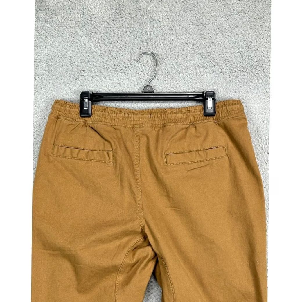 Vintage HAWK Sweatpants Jogger Pants Mens Medium Brown Drawstring Pockets 33x25 Knit Cotton Spandex Casual Outdoor Size US 31 - 5 Thumbnail