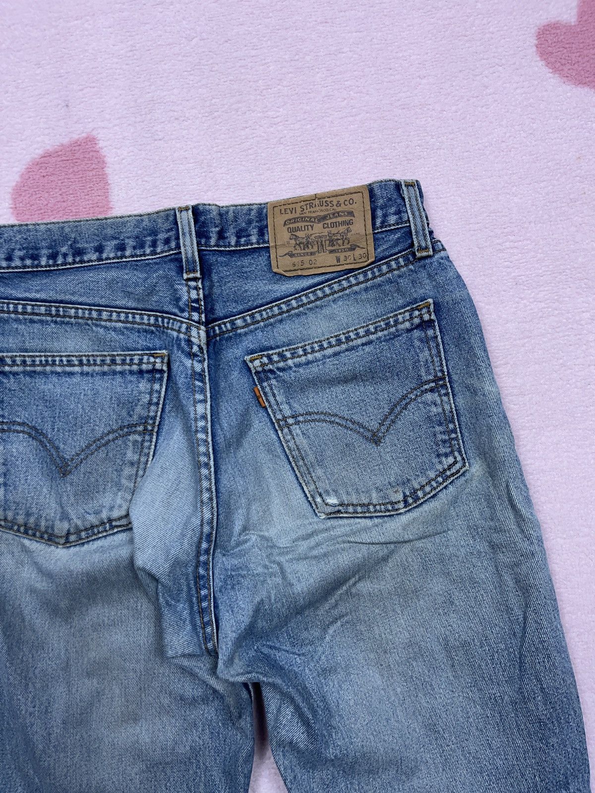 Levi's Vintage Clothing × Vintage ➕ sick distressed Levi’s 615 vintage straight blue jeans Size US 30 / EU 46 - 3 Thumbnail