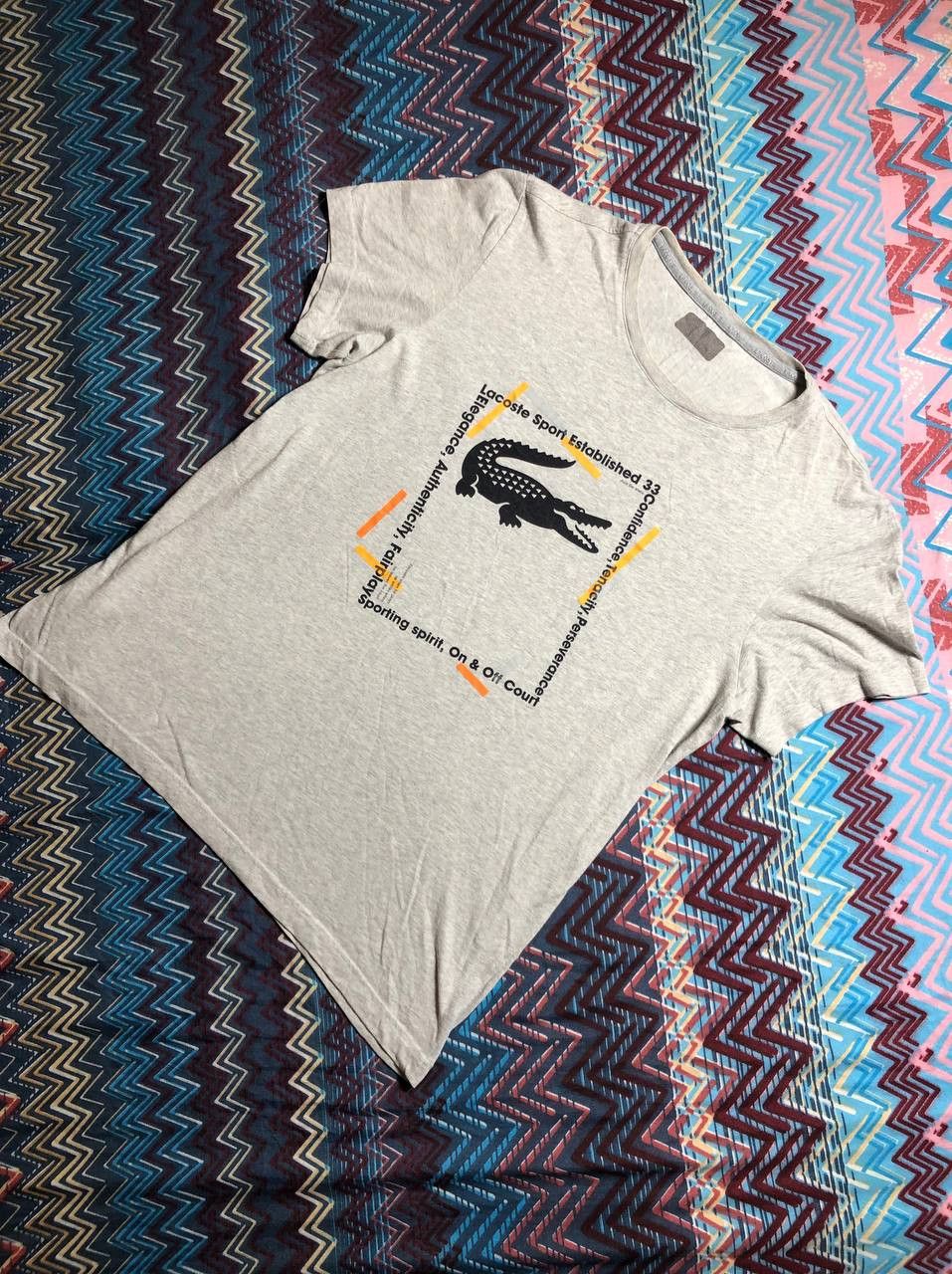 Lacoste × Peanuts Mens Vintage Lacoste Peanuts T Shirt big logo y2k luxury OG Size US L / EU 52-54 / 3 - 12 Thumbnail
