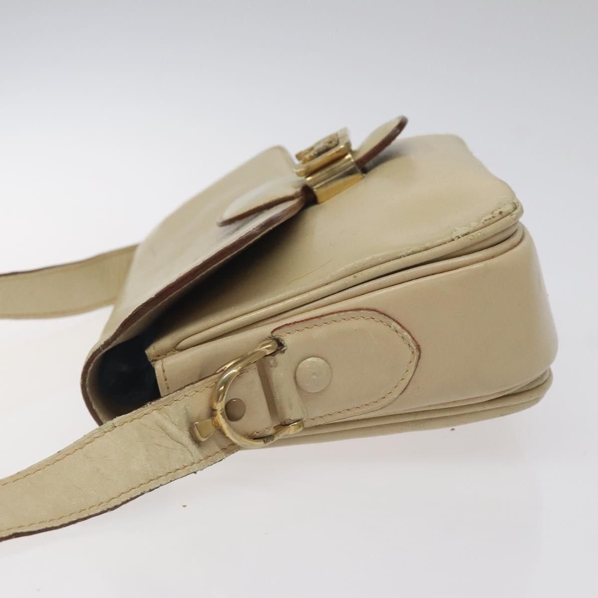 Celine CELINE Shoulder Bag Leather White Gold Size ONE SIZE - 5 Thumbnail