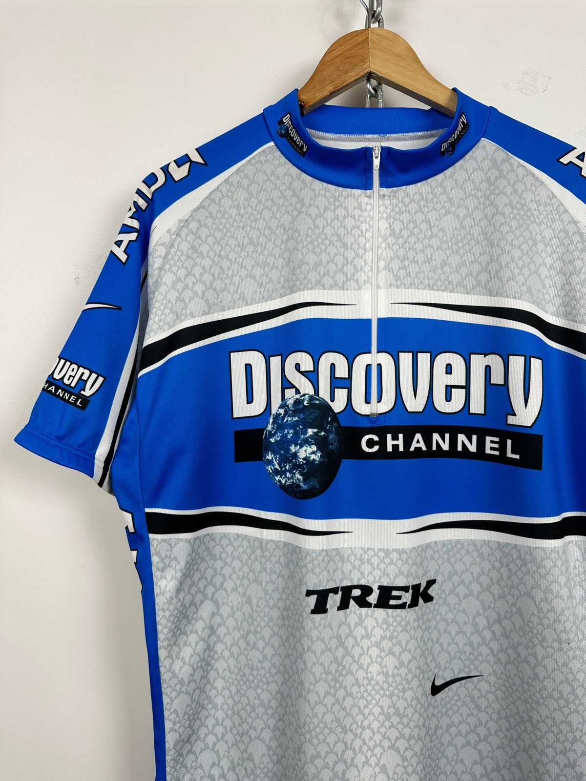 Nike 2005 Vintage Nike Discovery Channel AMD Cycling Jersey Size US XXL / EU 58 / 5 - 4 Thumbnail