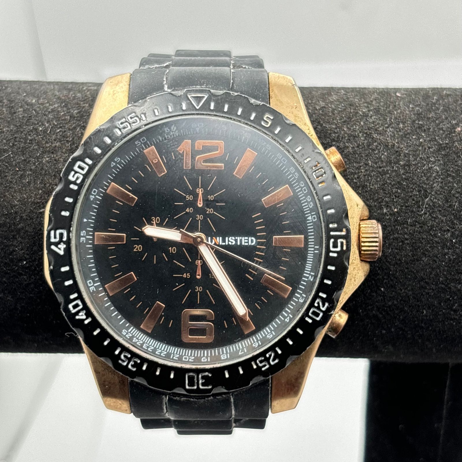 Other Retro Black & Gold Men's Unlisted Watch Size ONE SIZE - 2 Thumbnail