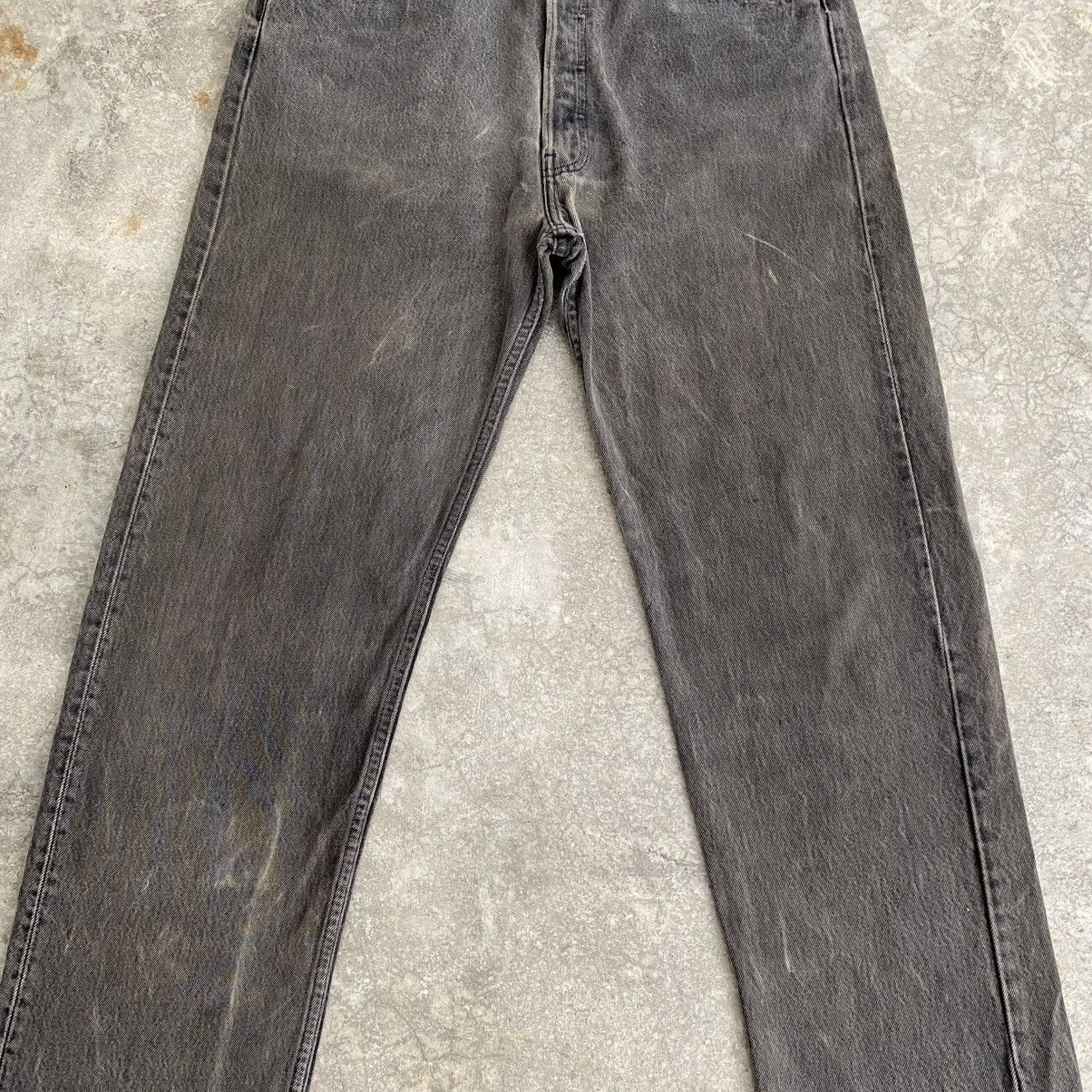 Levi's Size 35x32 Vintage 1995 Levis 501 Faded Black Denim Jeans Size US 35 - 5 Thumbnail
