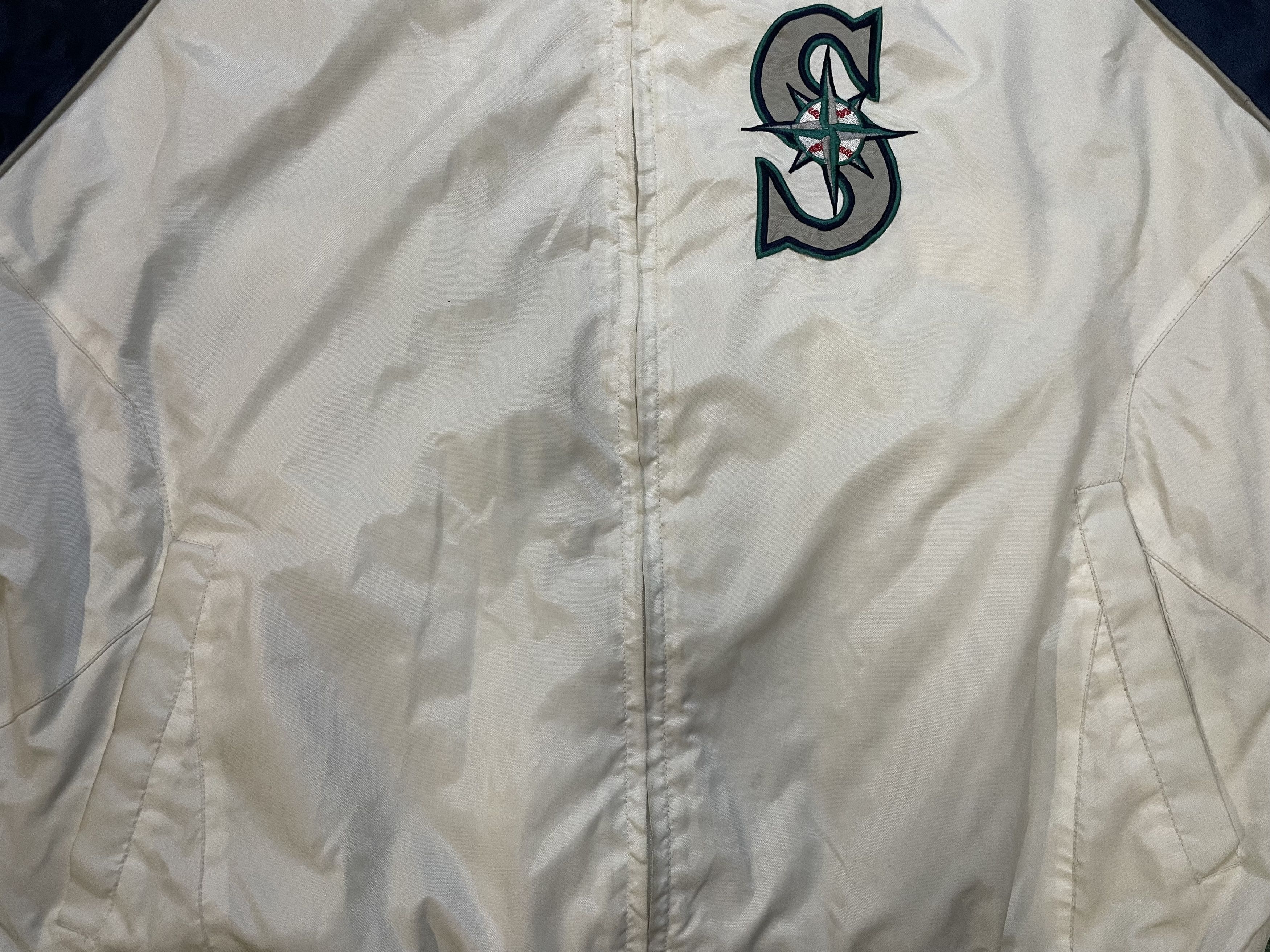 MLB Vintage 1990s Seattle Mariners windbreaker zip up jacket Size US XL / EU 56 / 4 - 5 Thumbnail