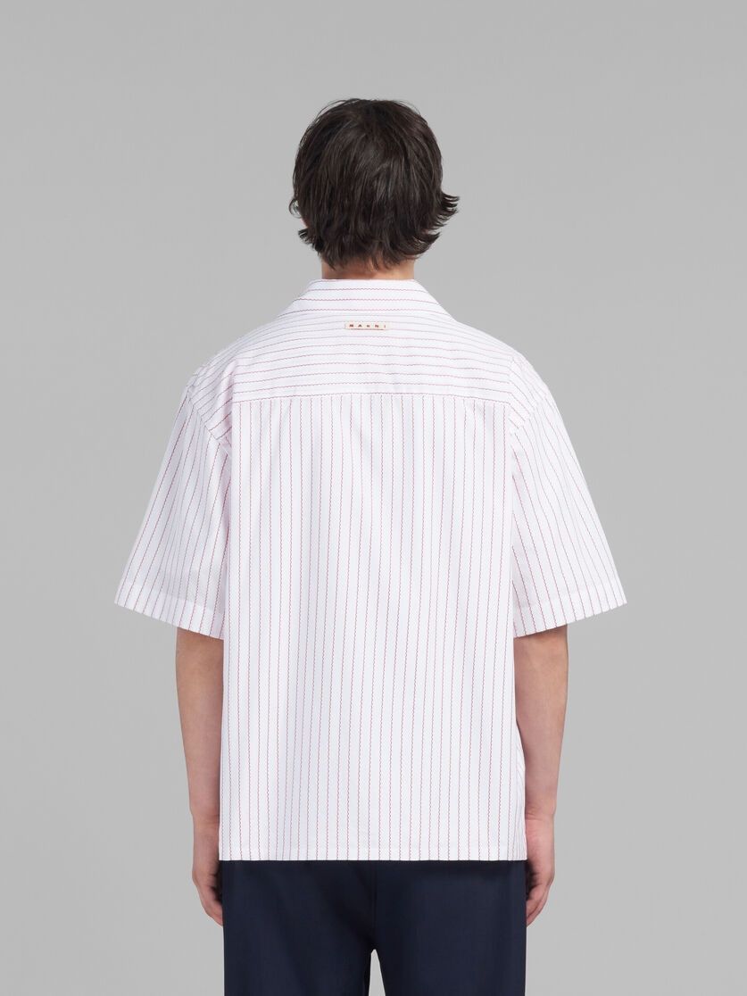 Marni o1w1db10125 Poplin Bowling Shirt in White Size US L / EU 52-54 / 3 - 2 Thumbnail